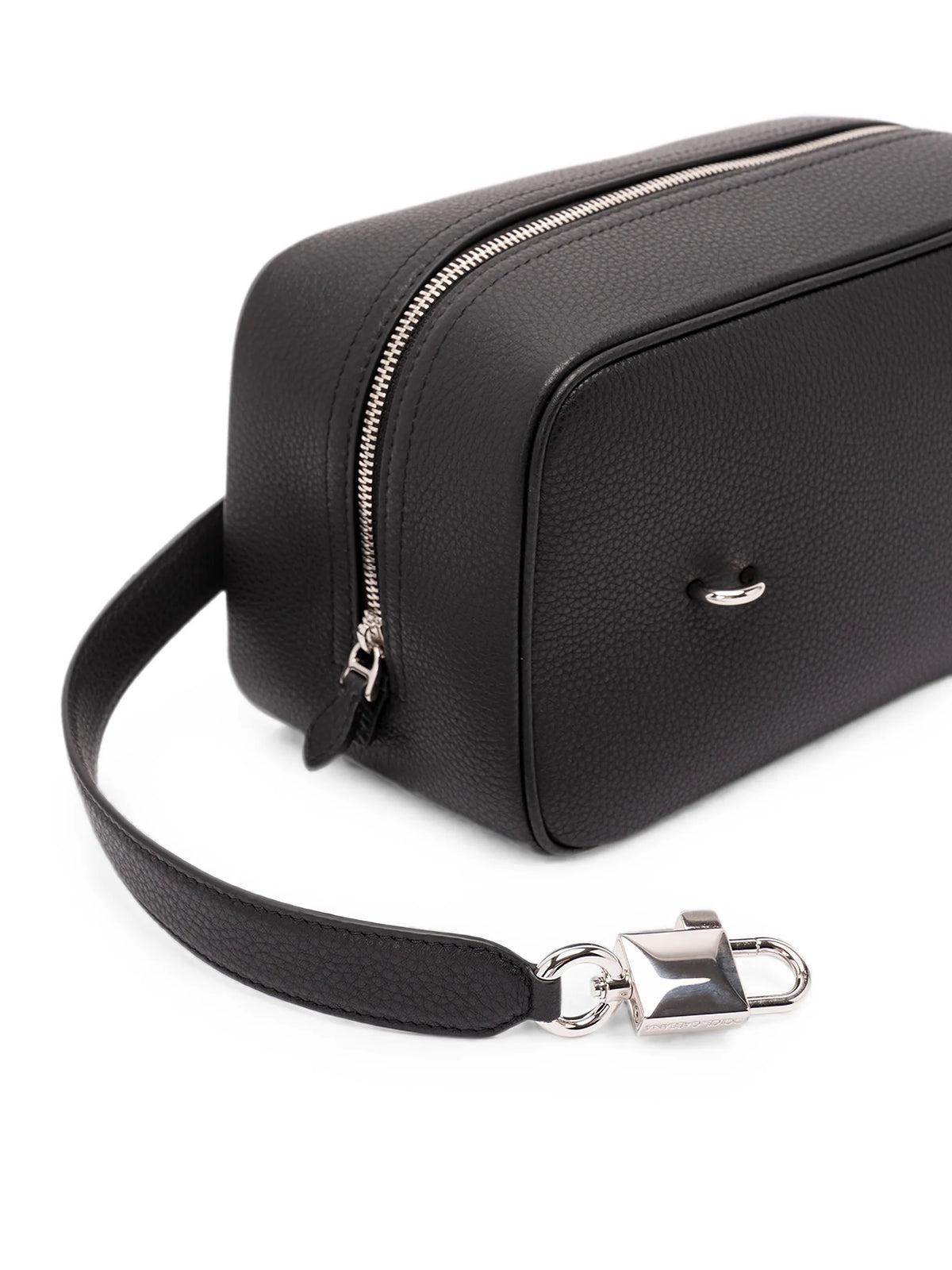 Lock handbag in calfskin