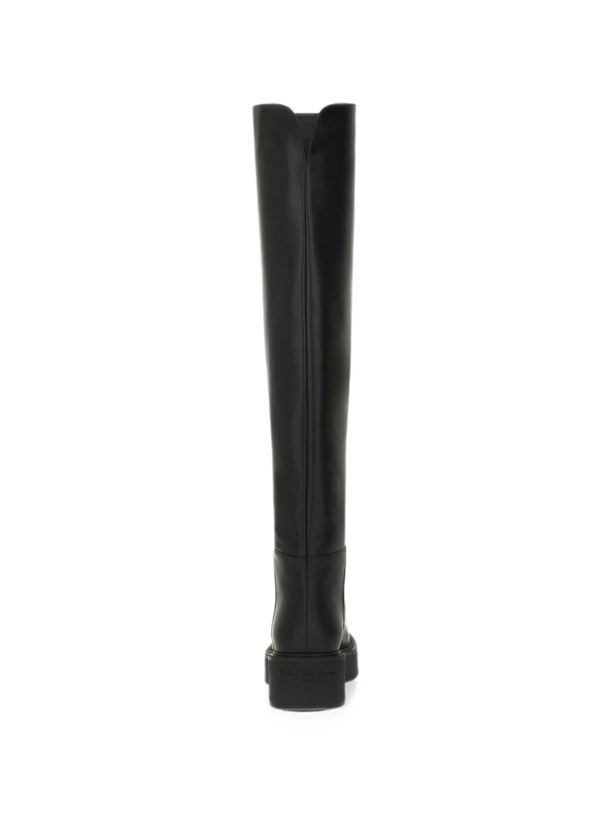 platform leather boots