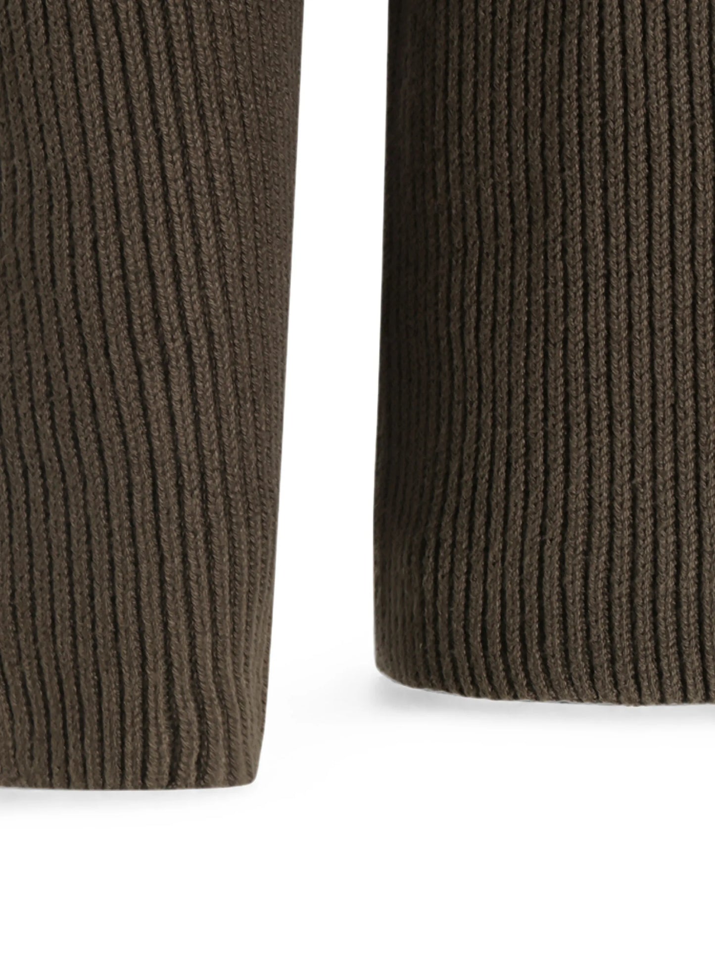 ribbed-knit lens-detail sweater