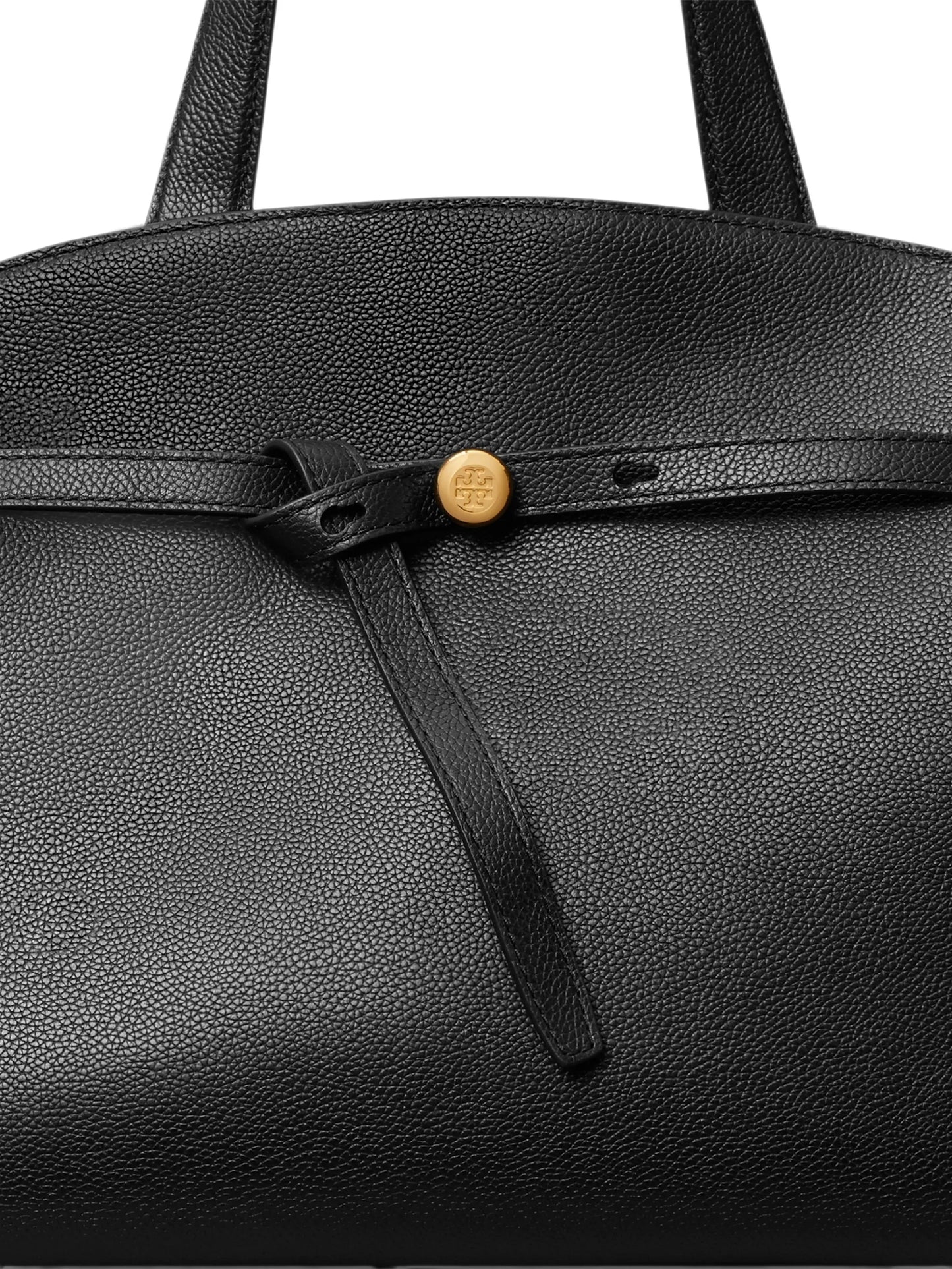 logo-plaque leather tote bag