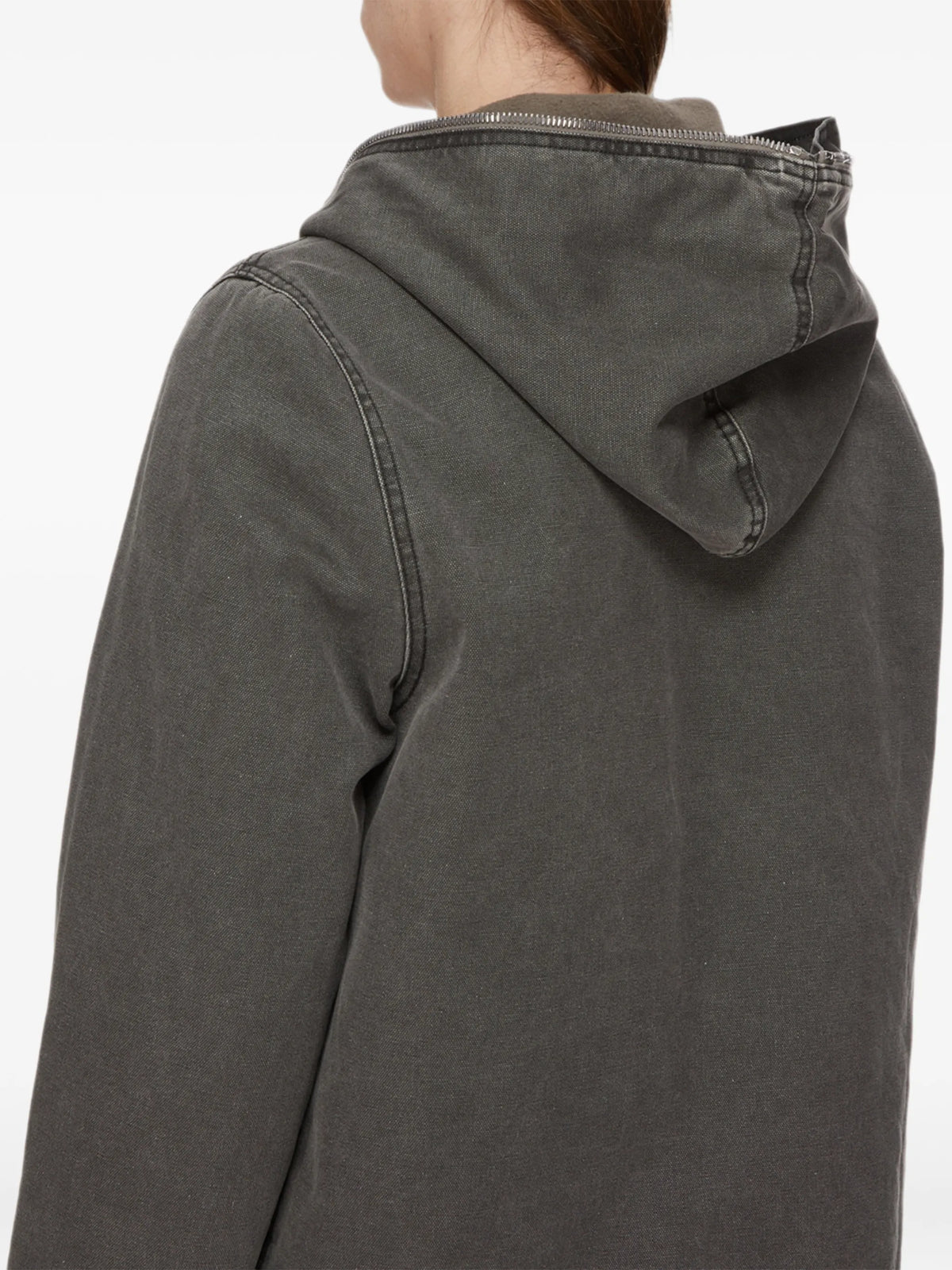 Gimp zip-up hooded jacket
