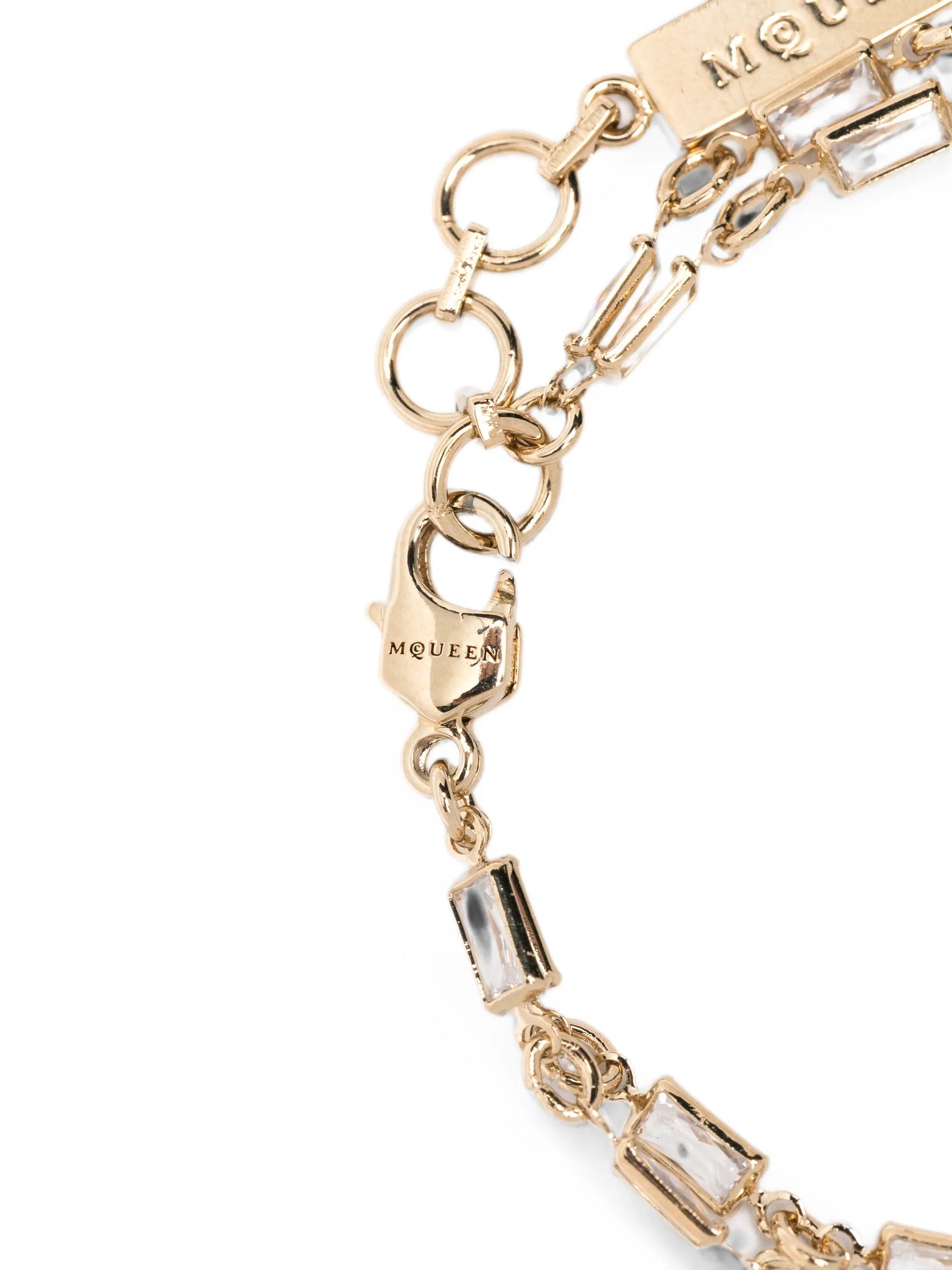 Pavé Skull bracelet in pale gold-finish