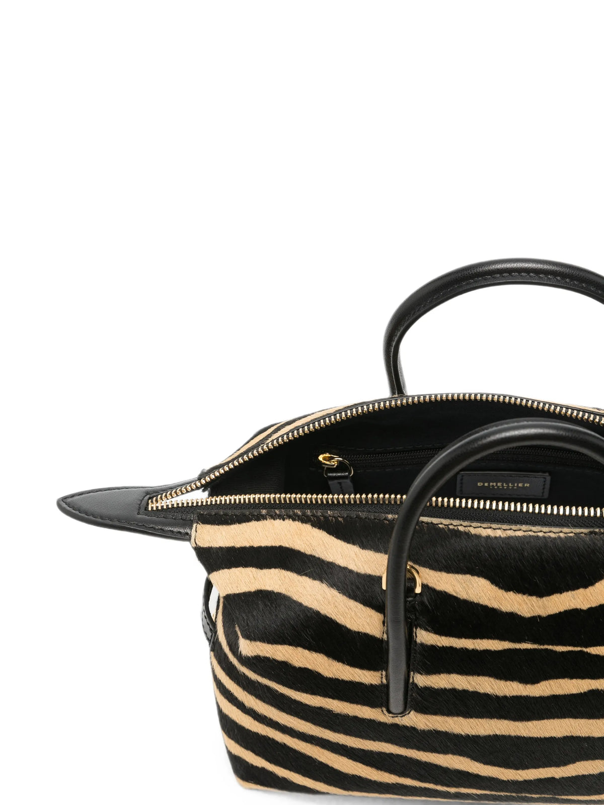 Stockholm zebra-print haircalf tote bag