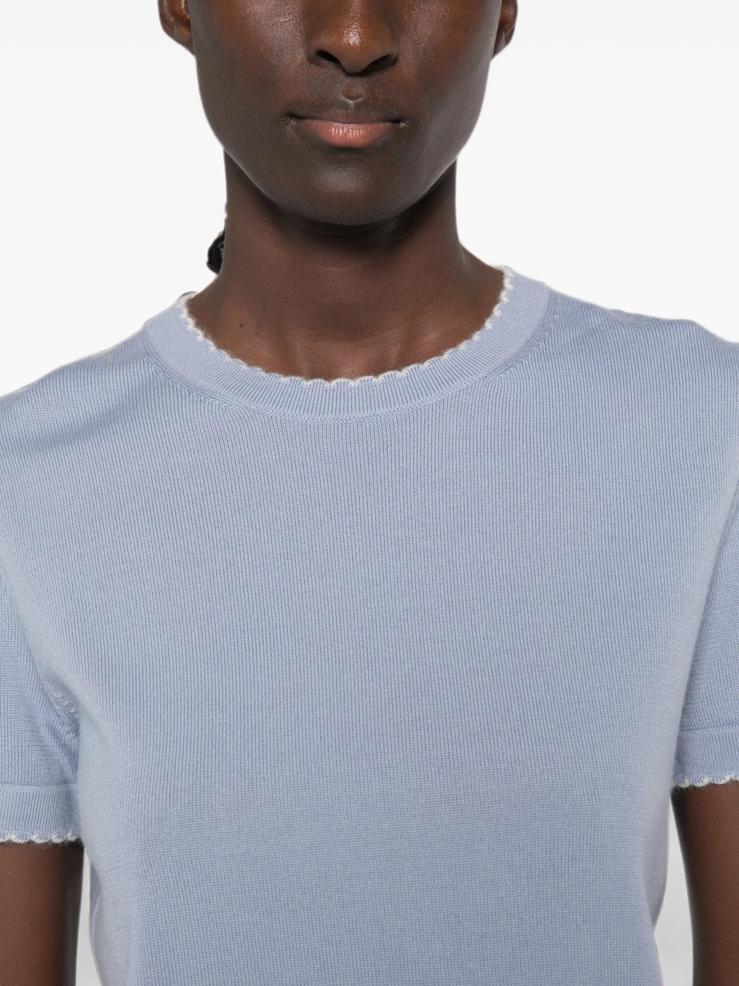 wool scalloped top