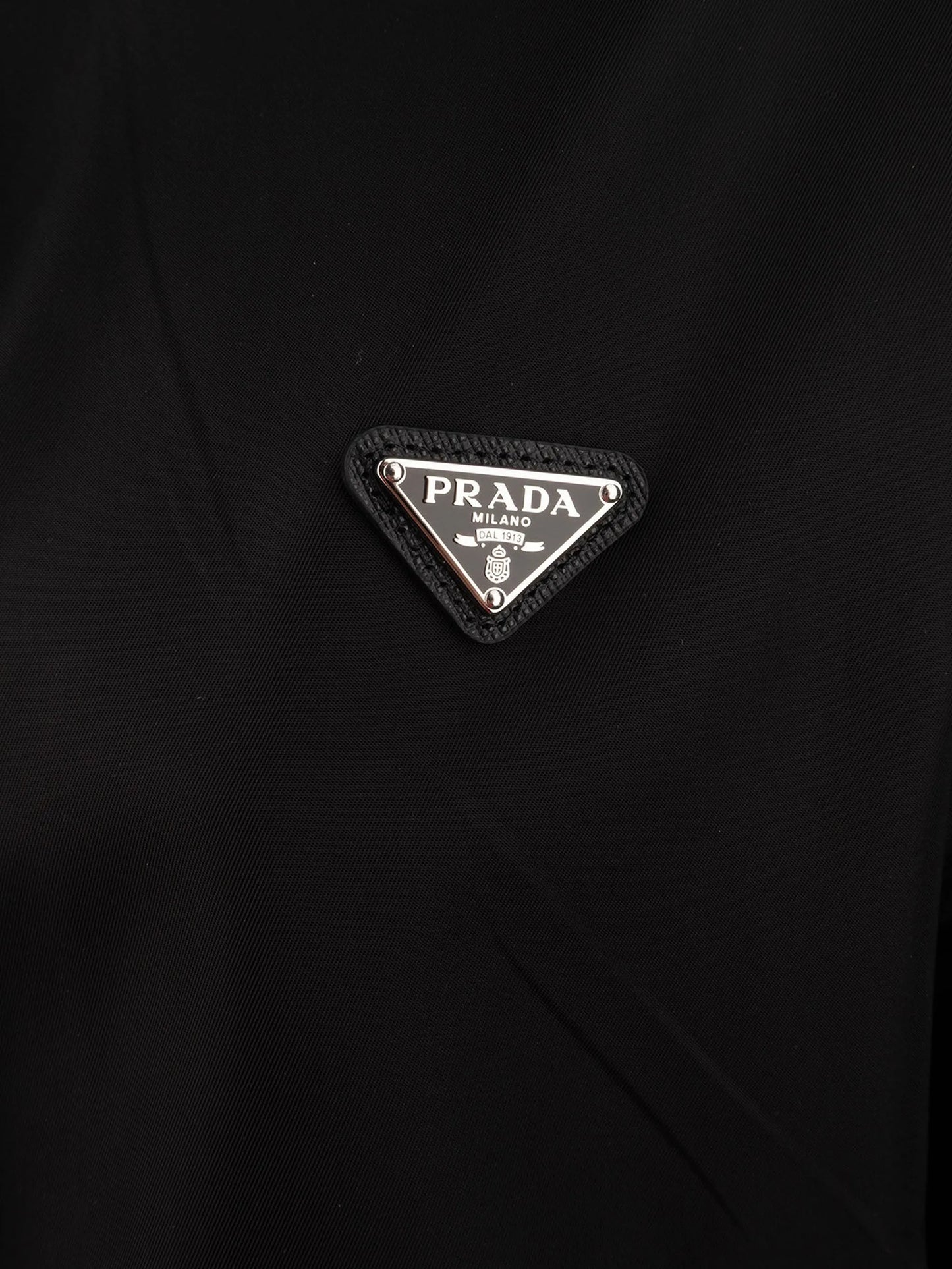 Re-Nylon logo-plaque jacket