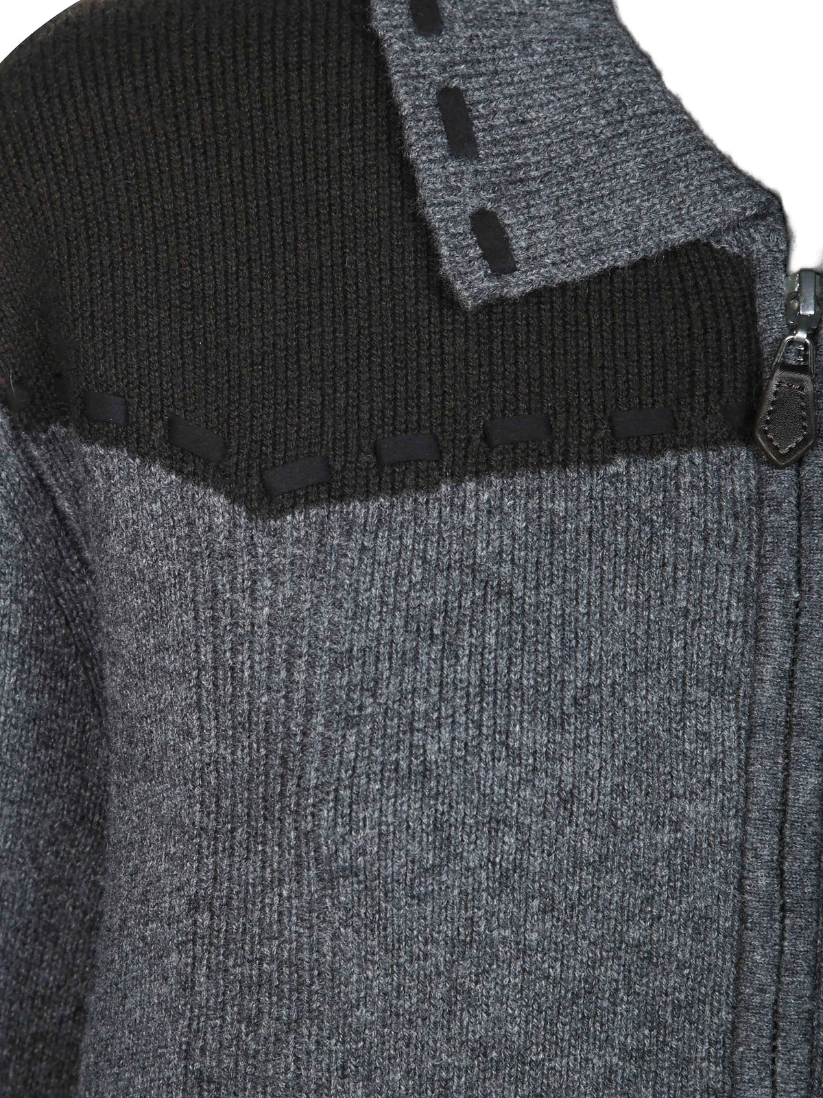 Saddle Up! panelled knit jacket