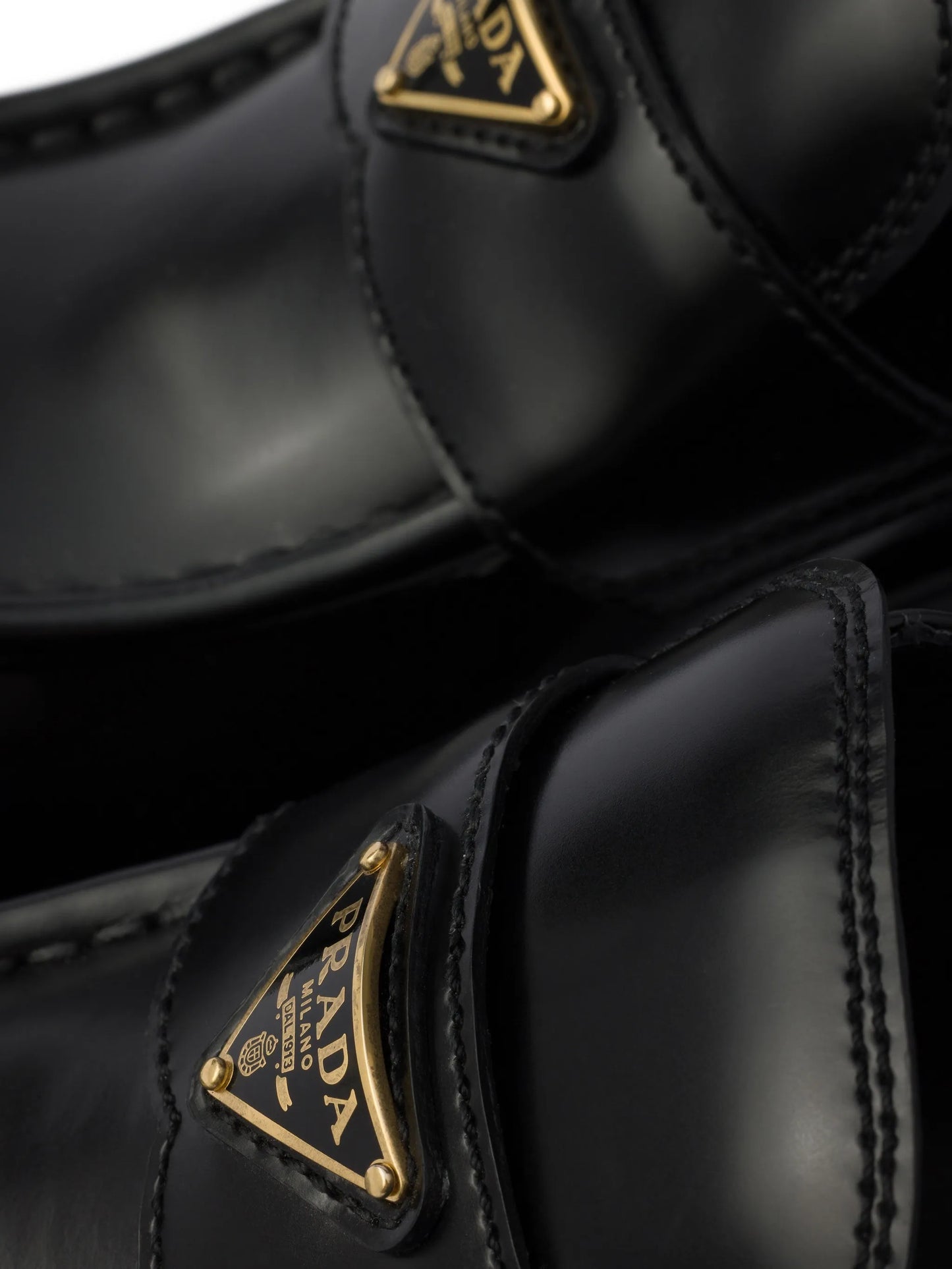brushed-leather loafers