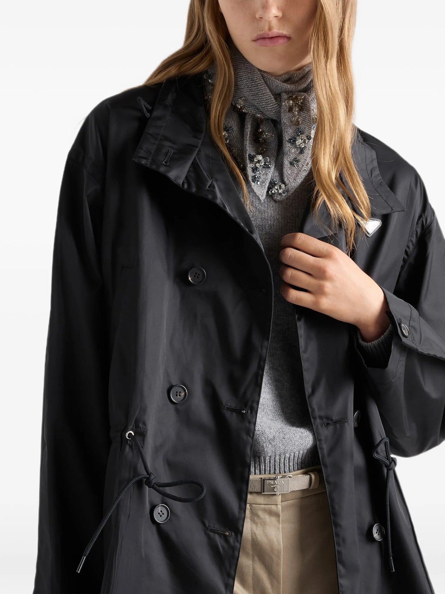 Re-Nylon rain jacket