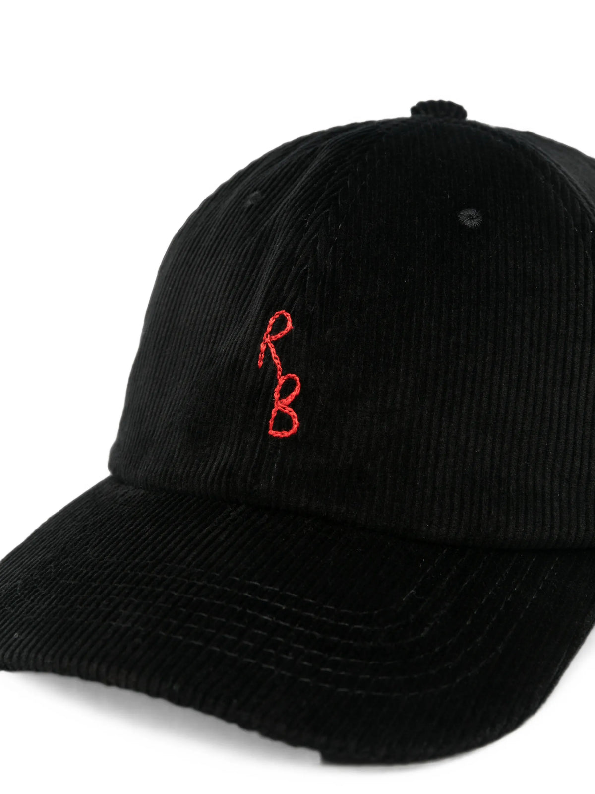 logo-embroidered corduroy baseball cap