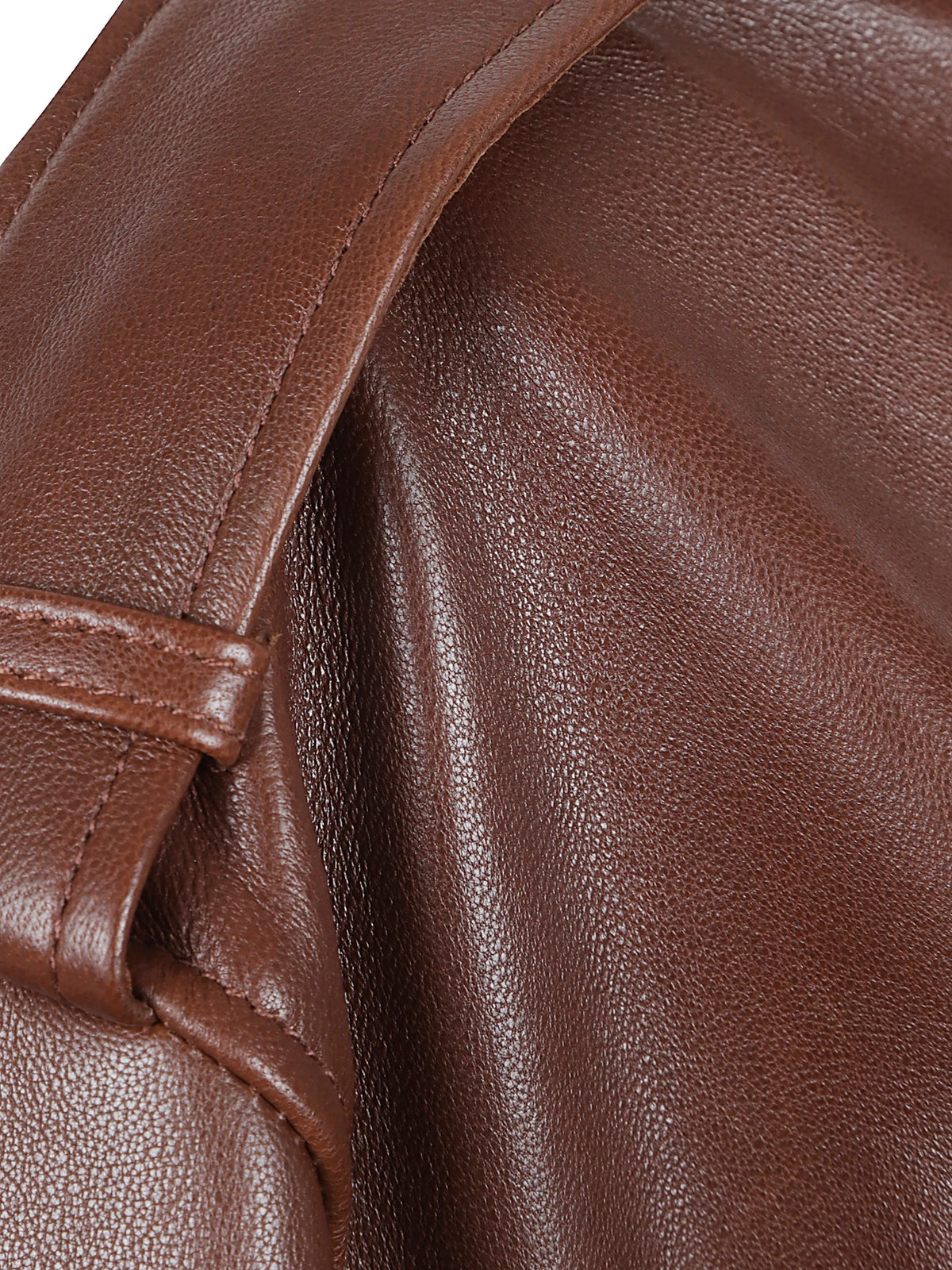 Astra epaulette leather jacket