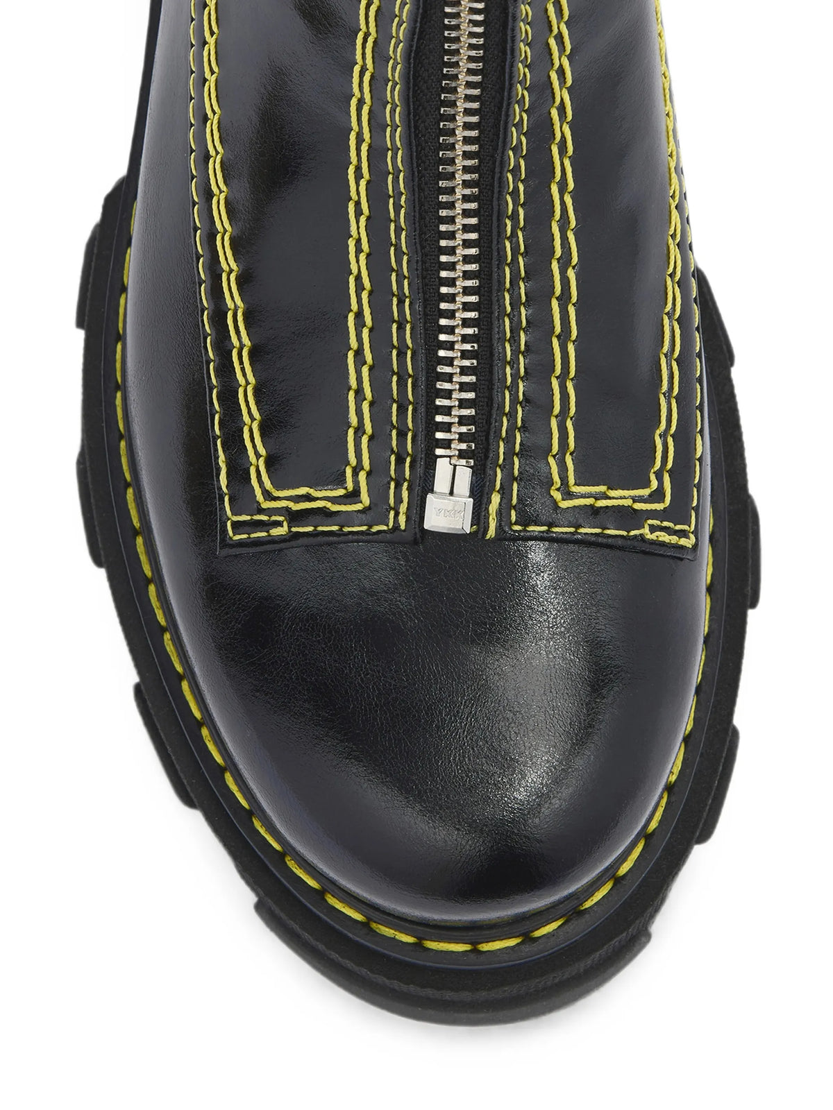 cleated boots in black