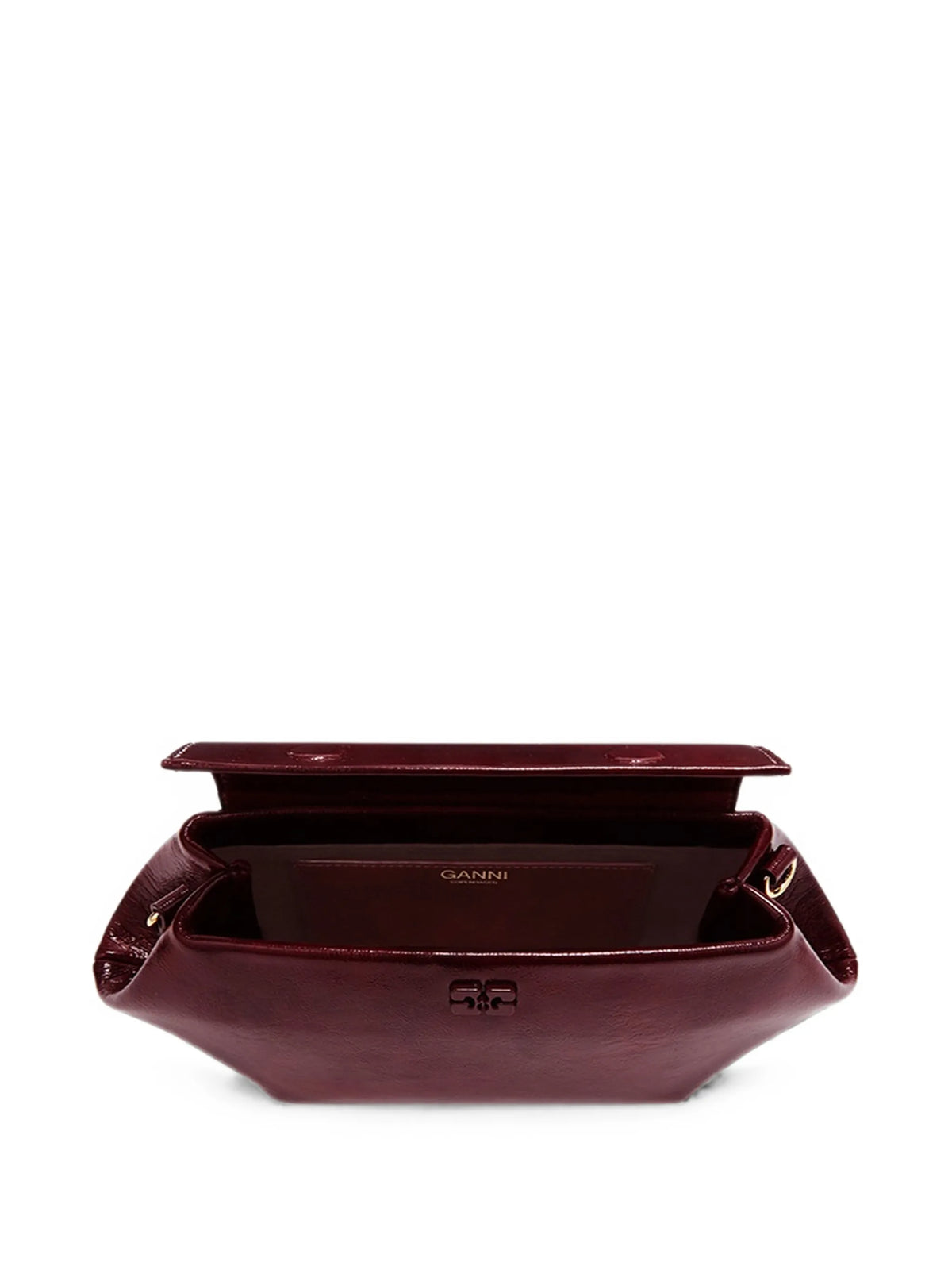 Bou bag east/west shine in red