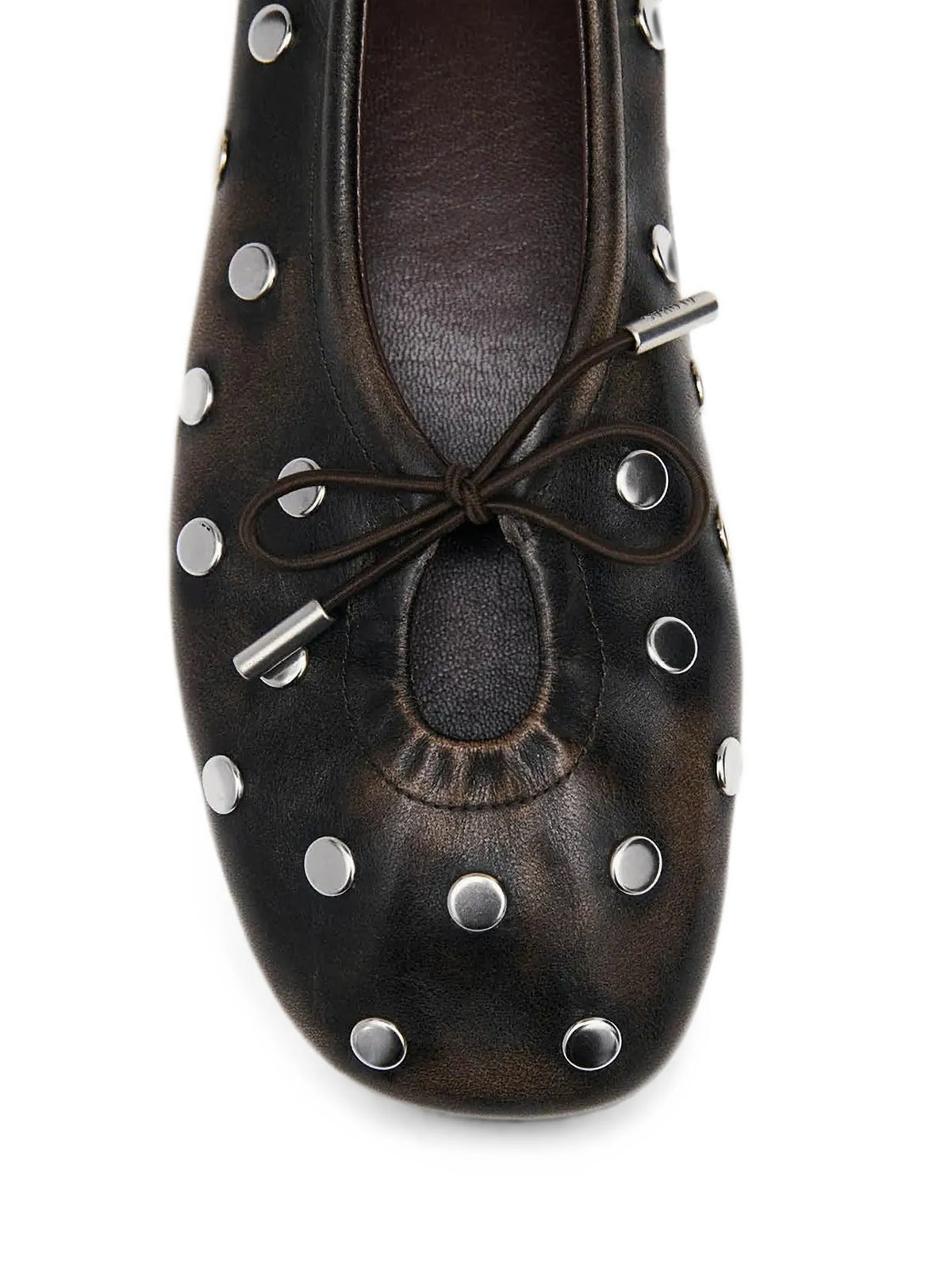 Rosalind stud-embellished leather ballet flats