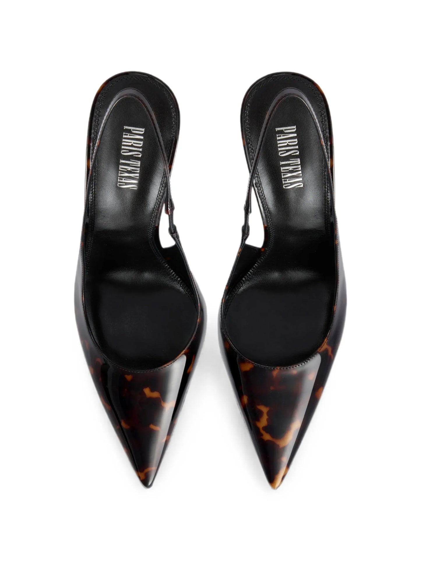 Lidia tortoiseshell-effect slingback pumps