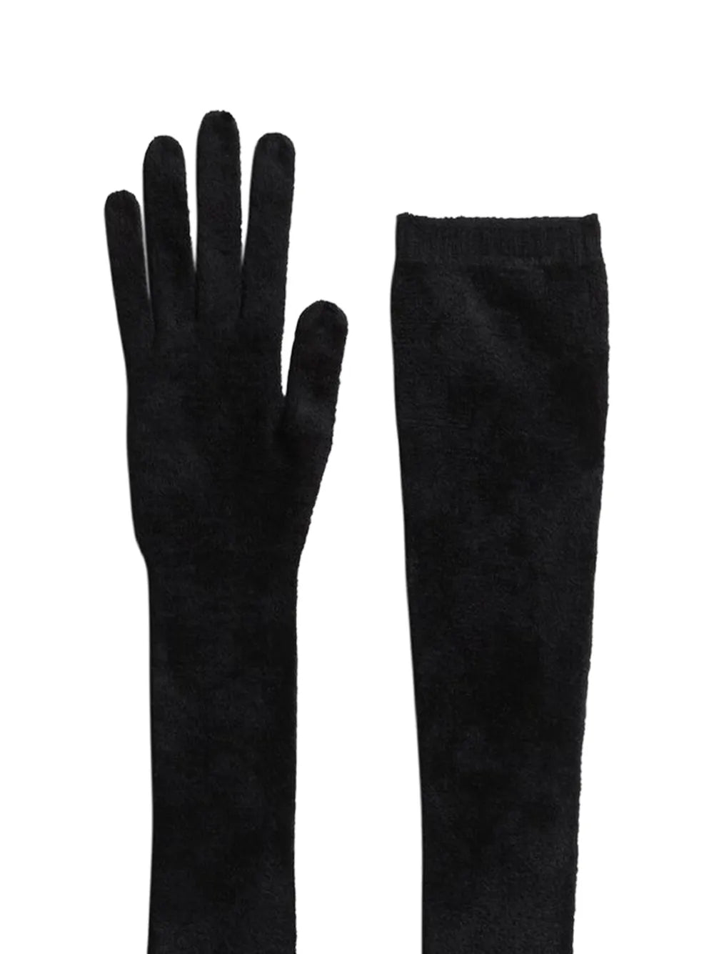 Tailored velvet gloves