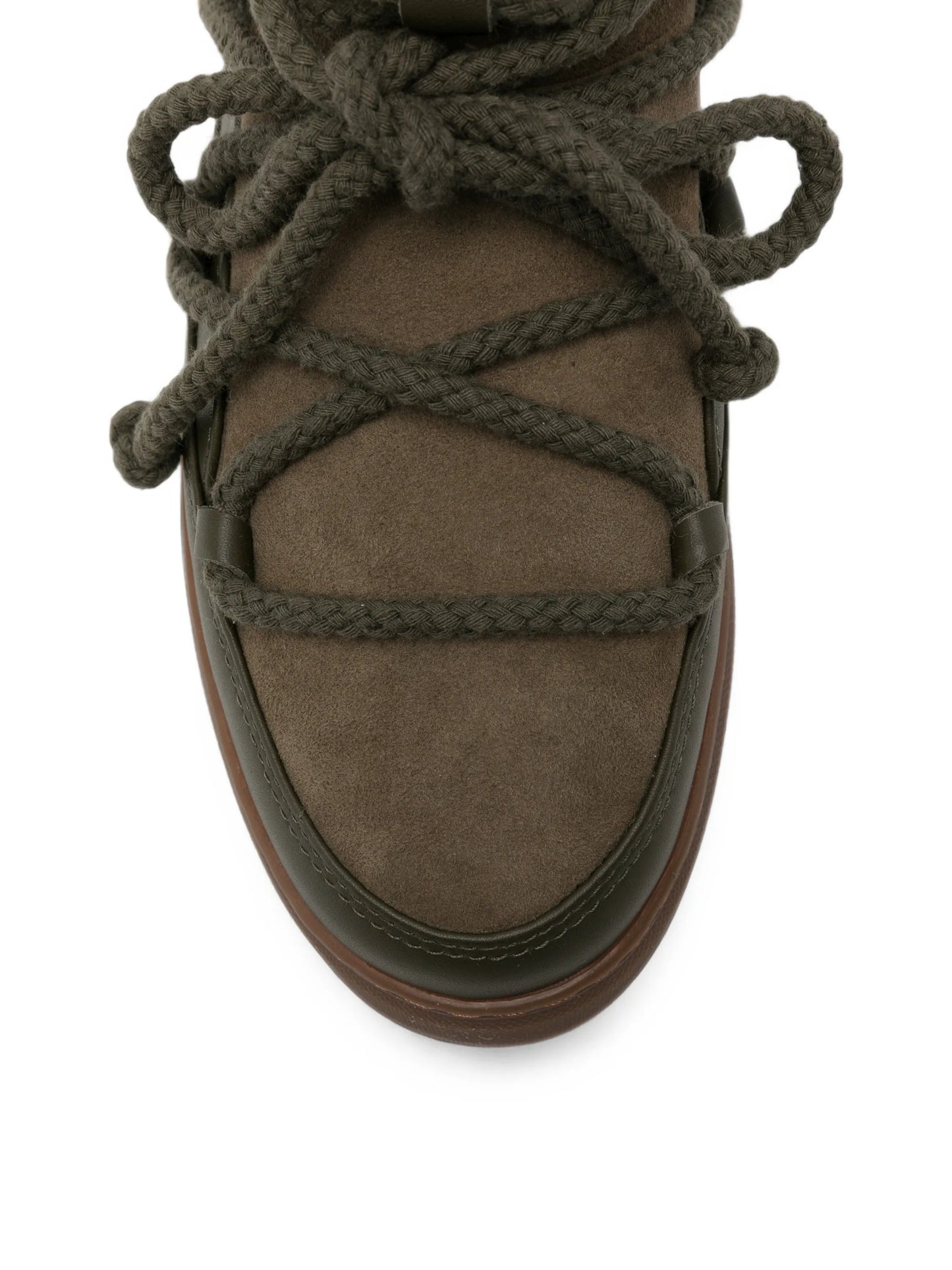 lace-up suede ankle boots