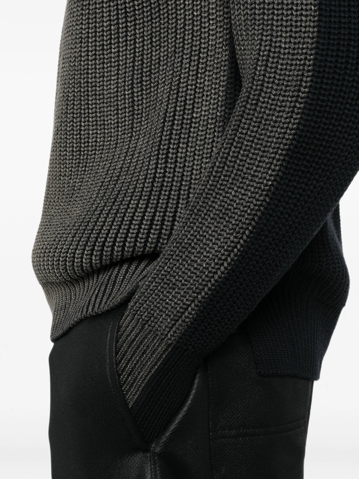 heavy-ribbed raglan-sleeve sweater