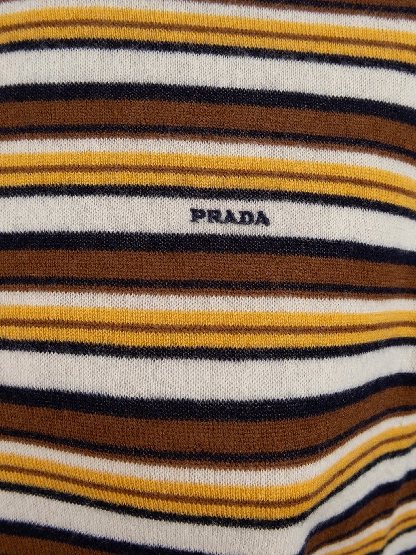 striped short-sleeve sweater