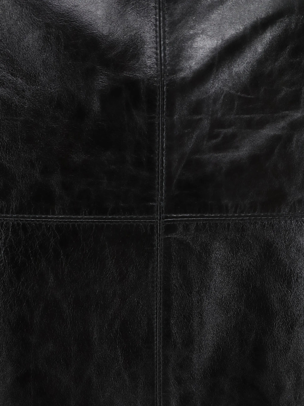 Gwen leather midi skirt