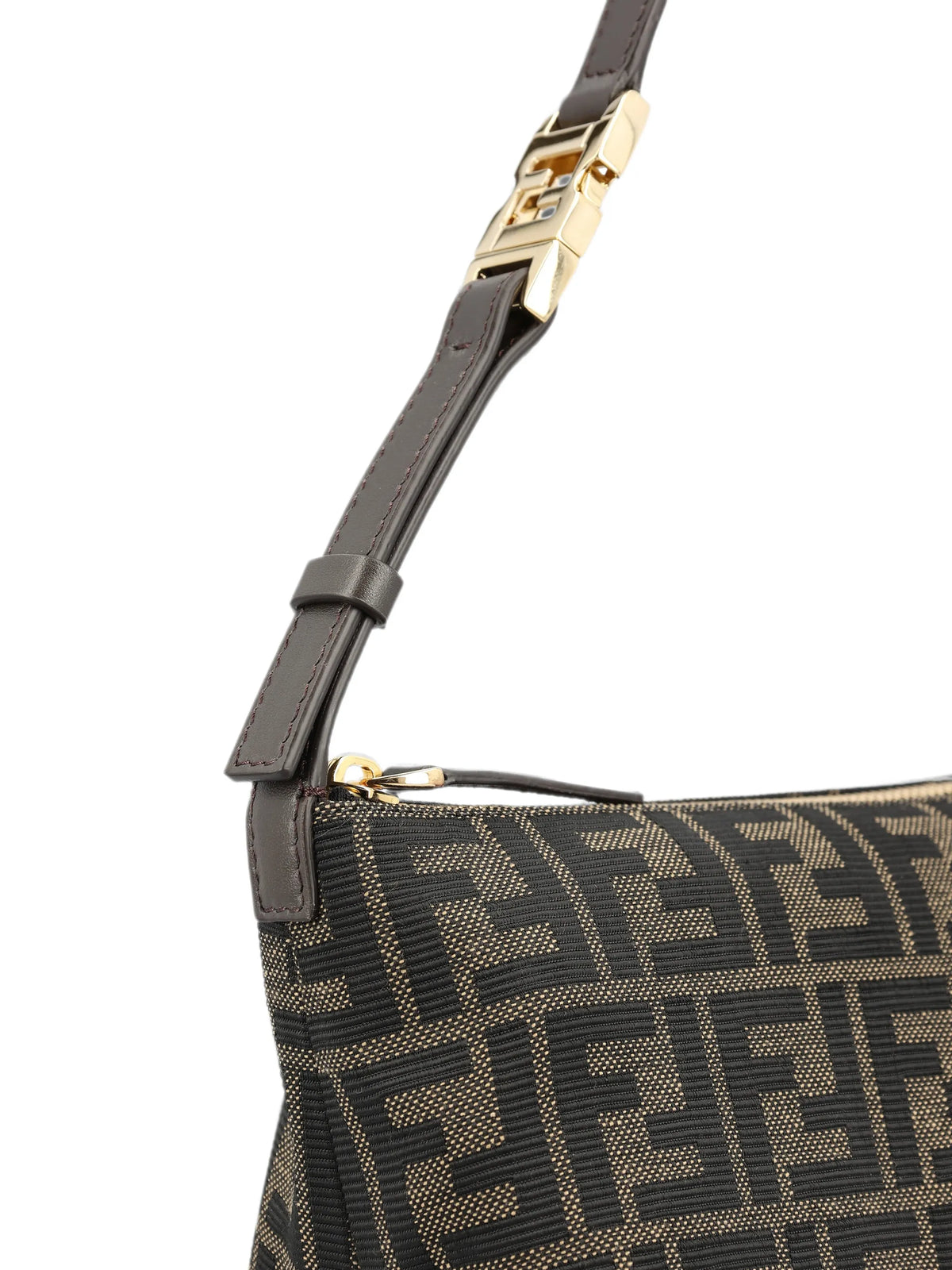 Vanity pouch small FF Zucca jacquard fabric mini bag