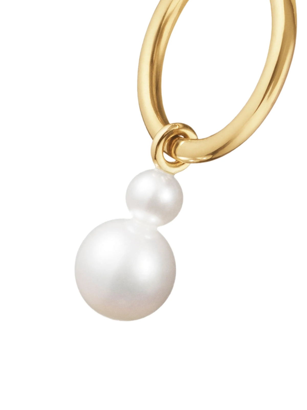 Luce de Lily pearl hoop earring