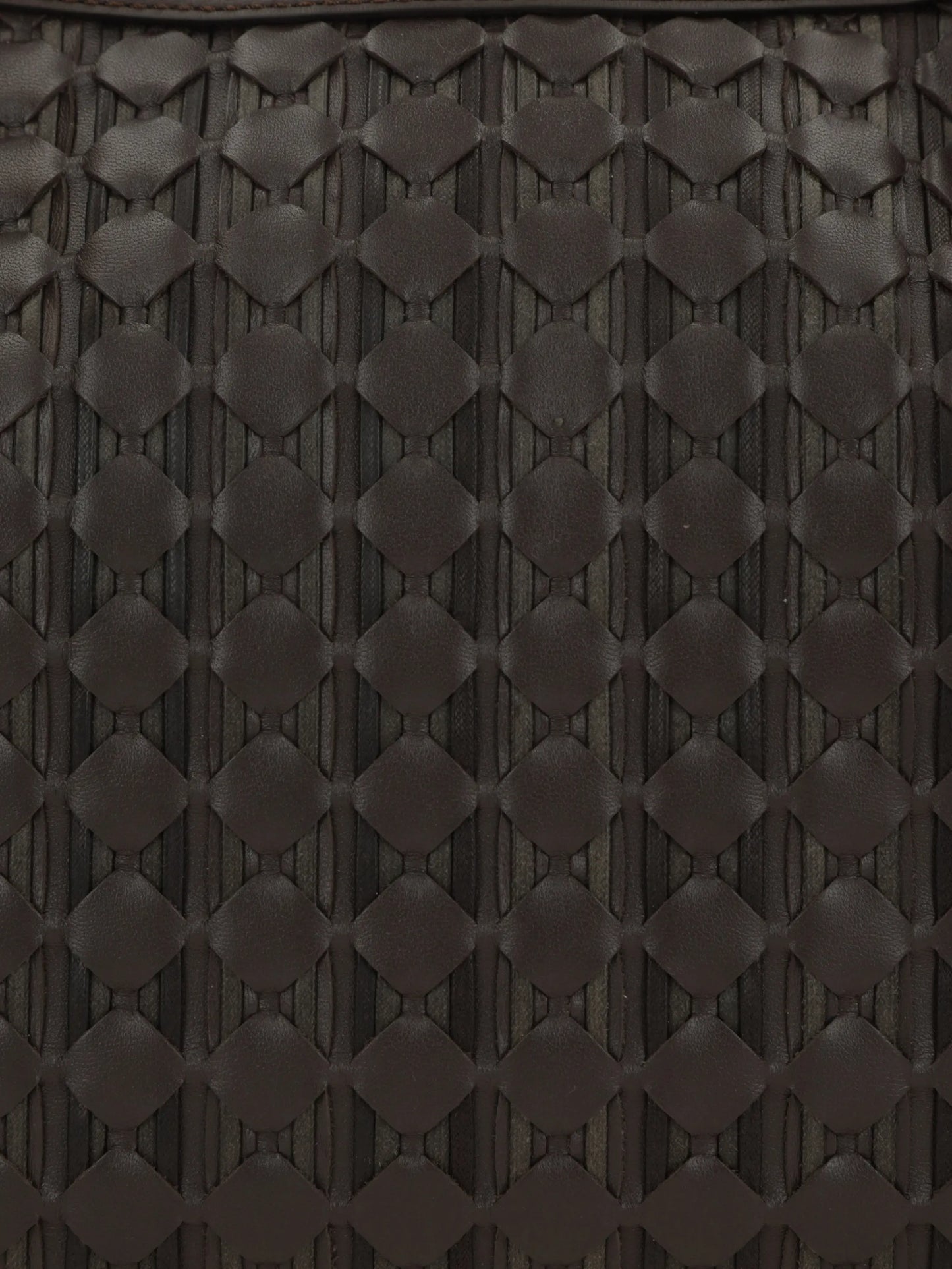 small Mosaico woven leather tote bag