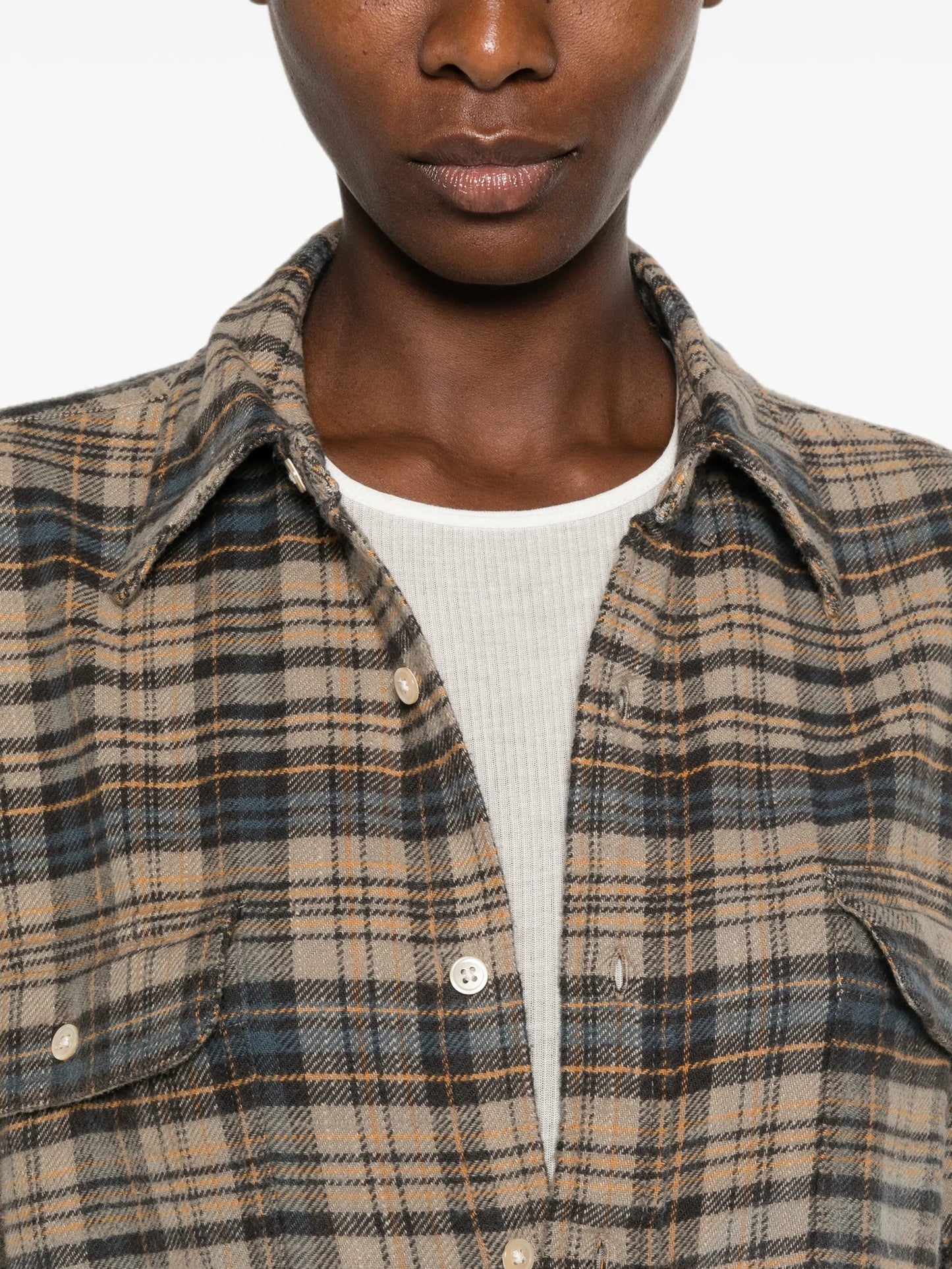 check-pattern shirt