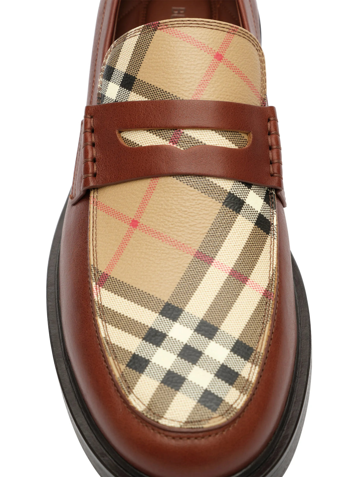 leather Pembroke loafers