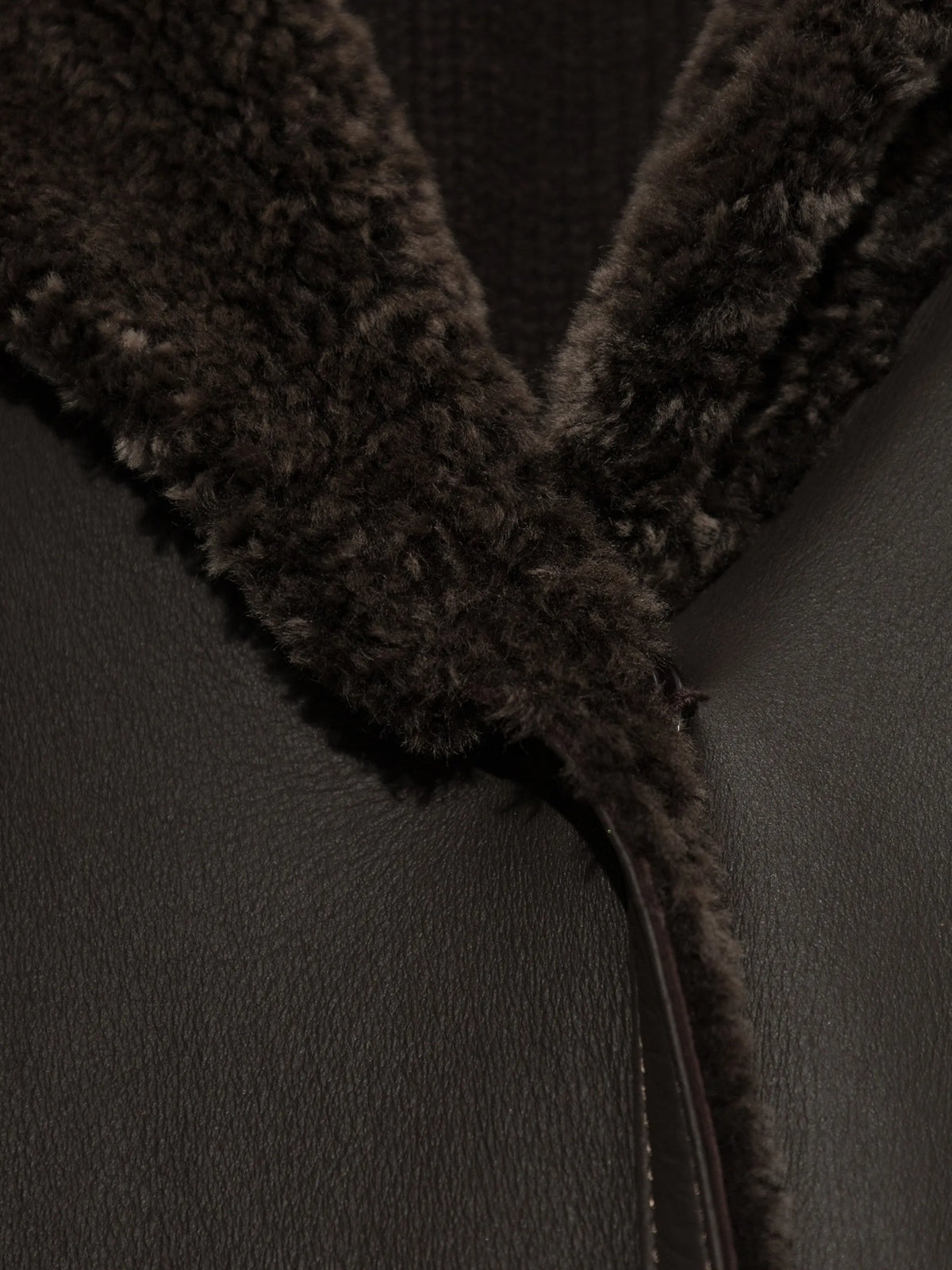 Ines reversible shearling coat