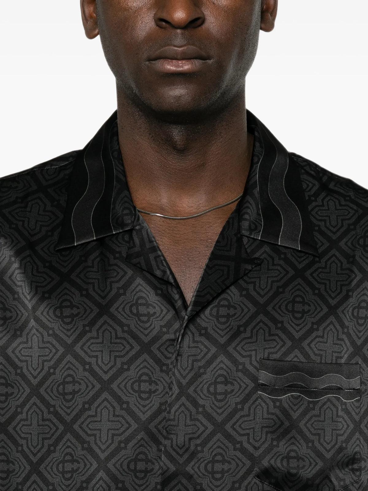 Radiating Monogram silk shirt