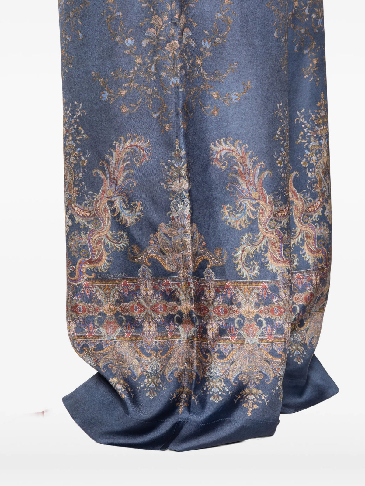 paisley-print wide-leg trousers