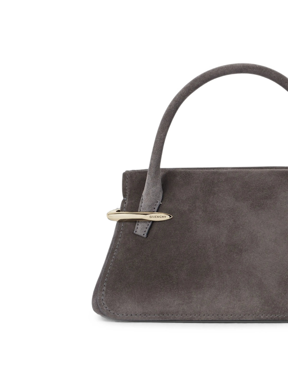 mini pinch bag in suede leather