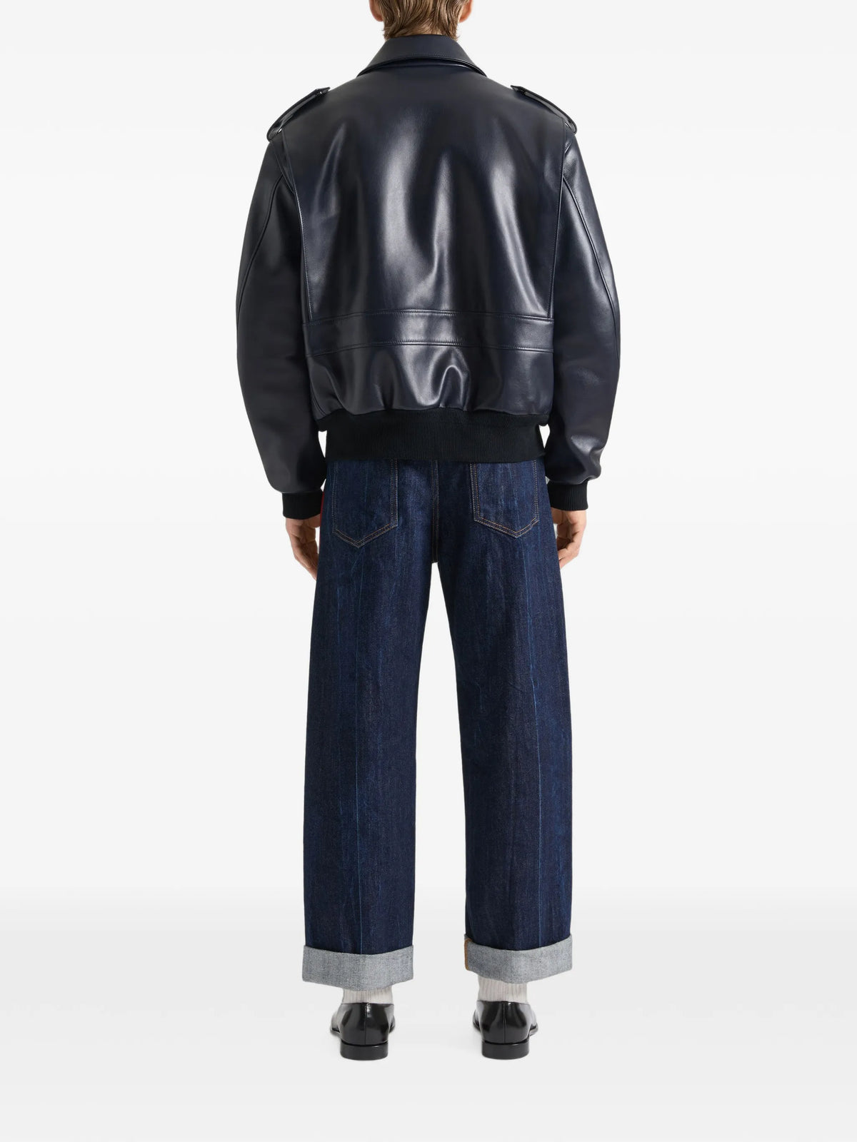 pilot jacket in leather