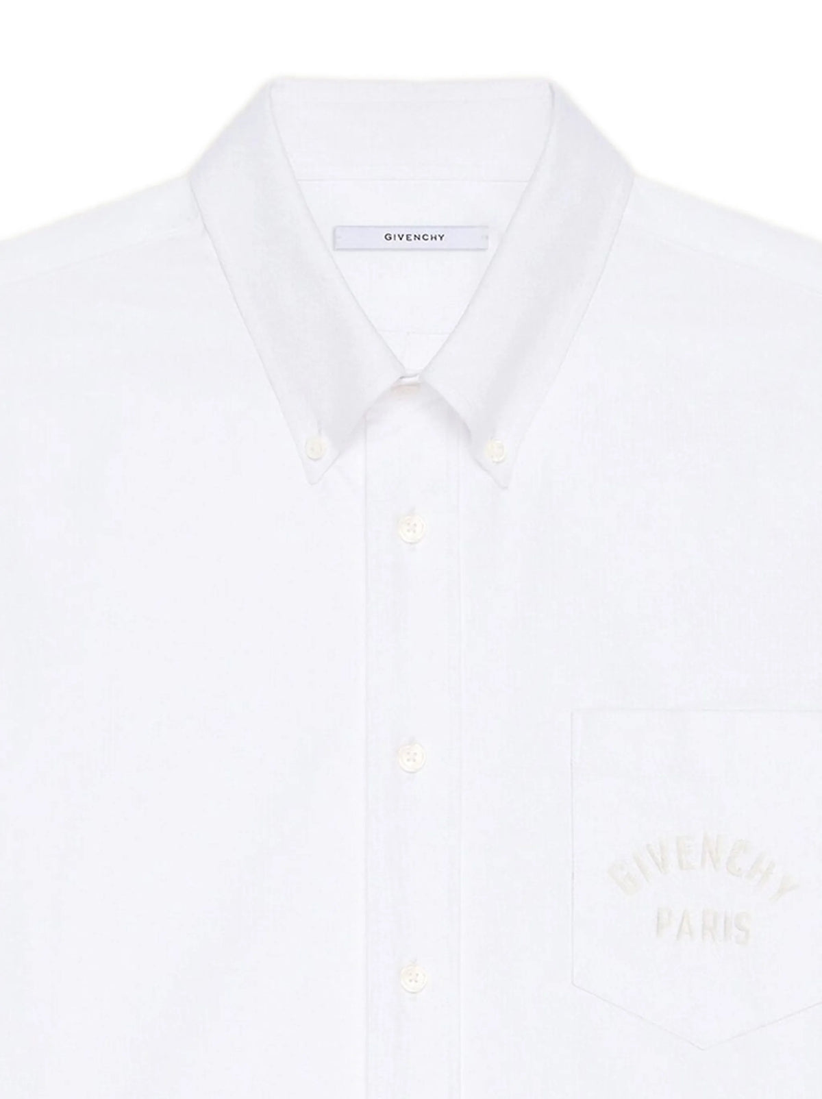 shirt in cotton oxford with Paris embroidery