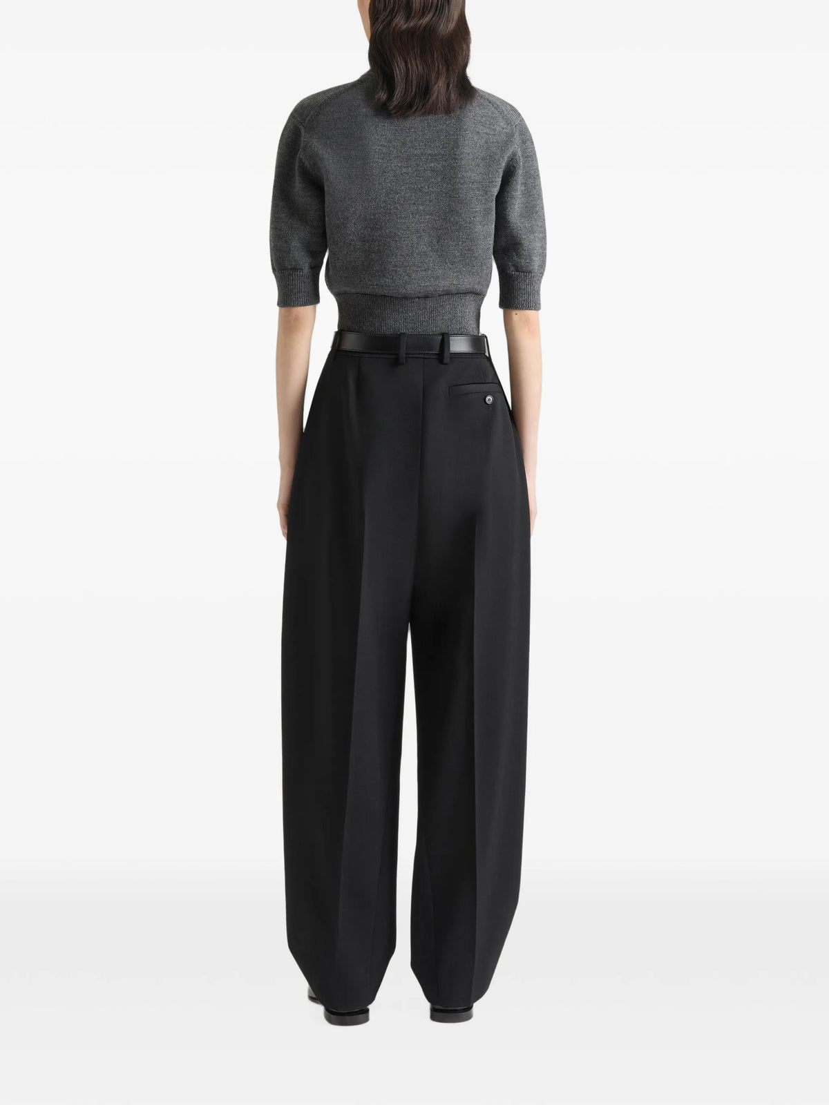 polo top in wool