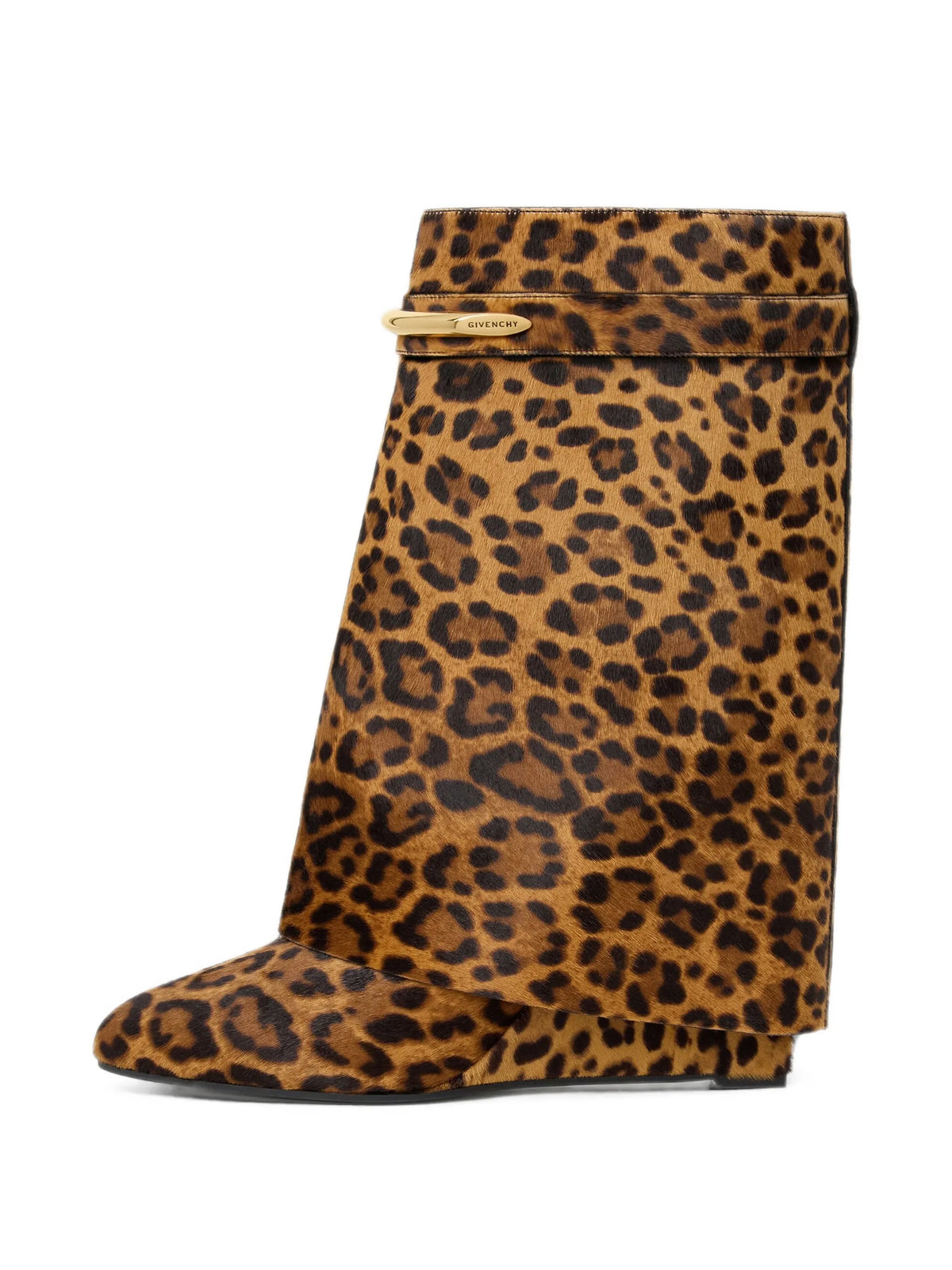 Shark Pinch ankle boots in leopard pony-effect leather
