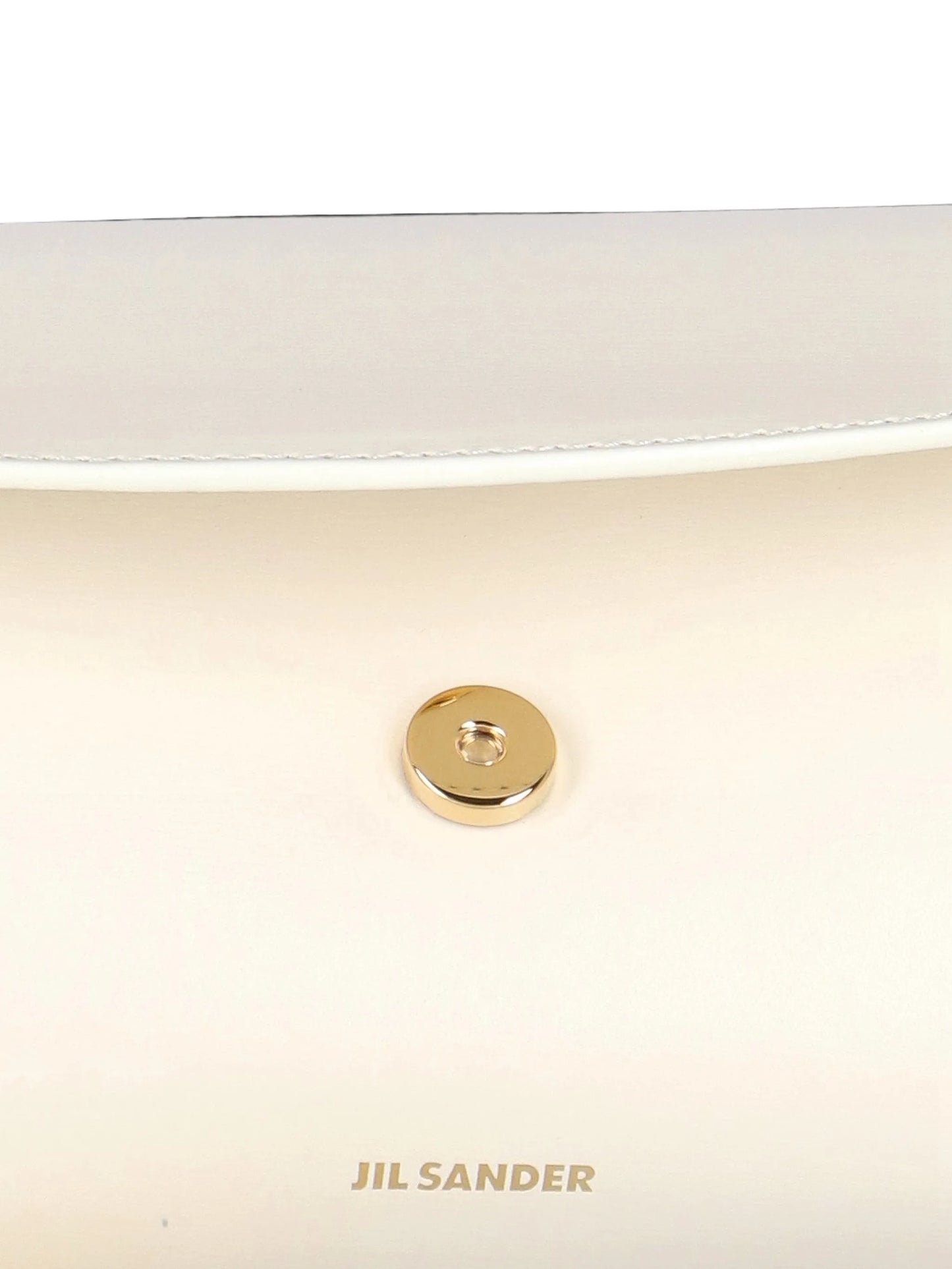 Cannolo small leather handbag with adjustable strap and embossed logo