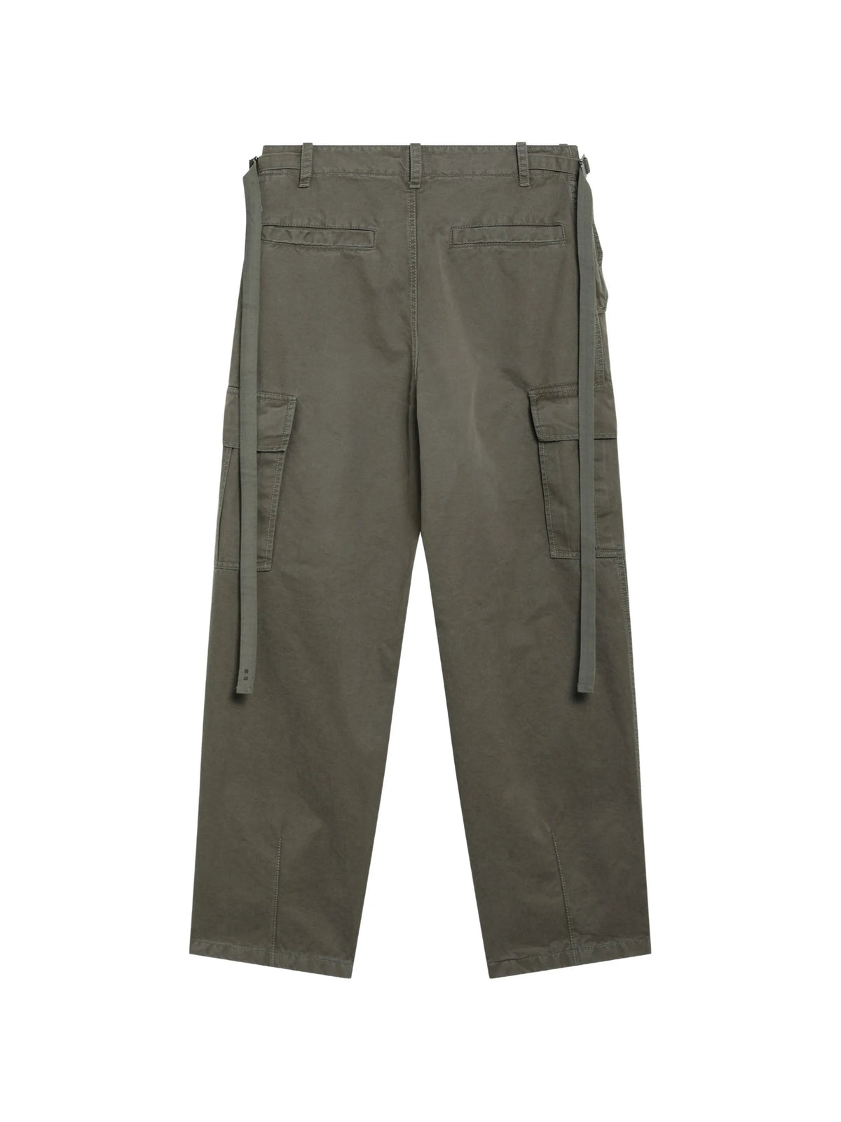 buckled-strap cargo pants