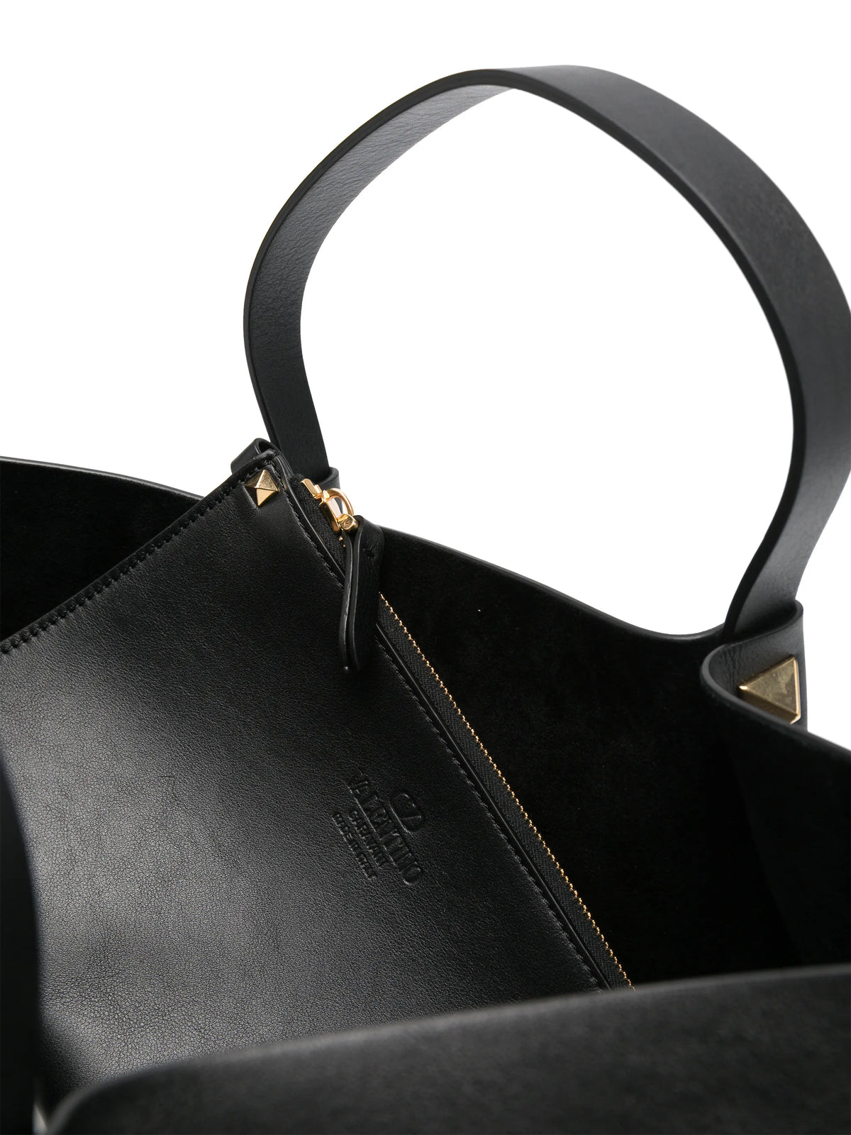 VLogo Signature leather tote bag