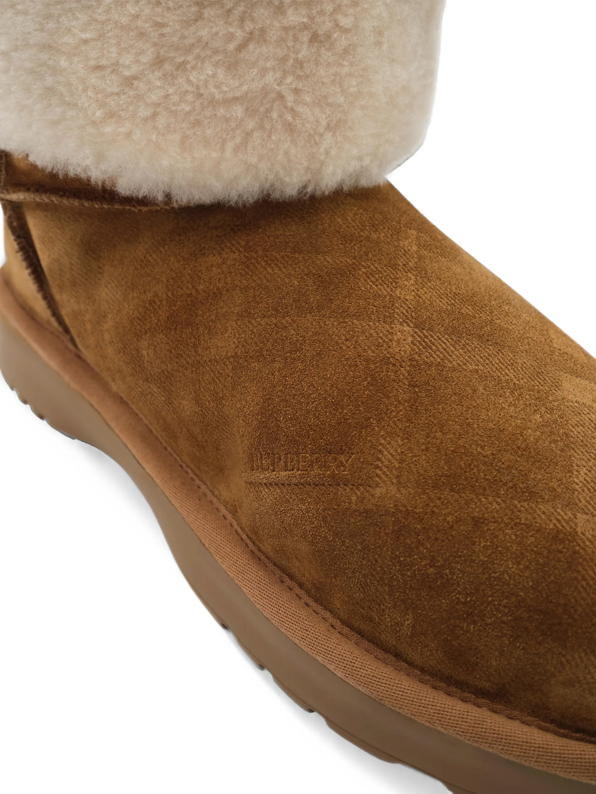 Check shearling Flint boots