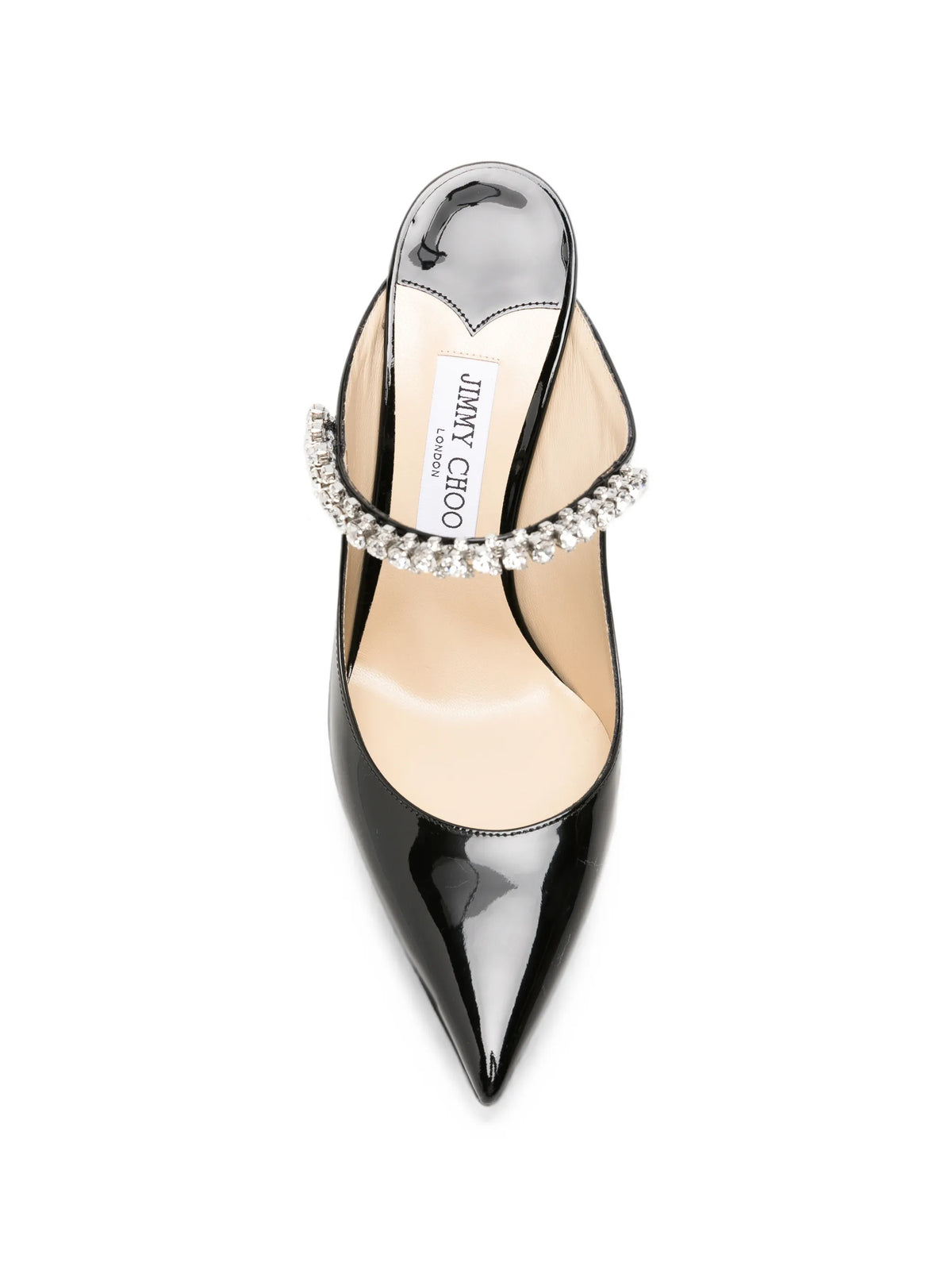 Bing crystal-embellished mules