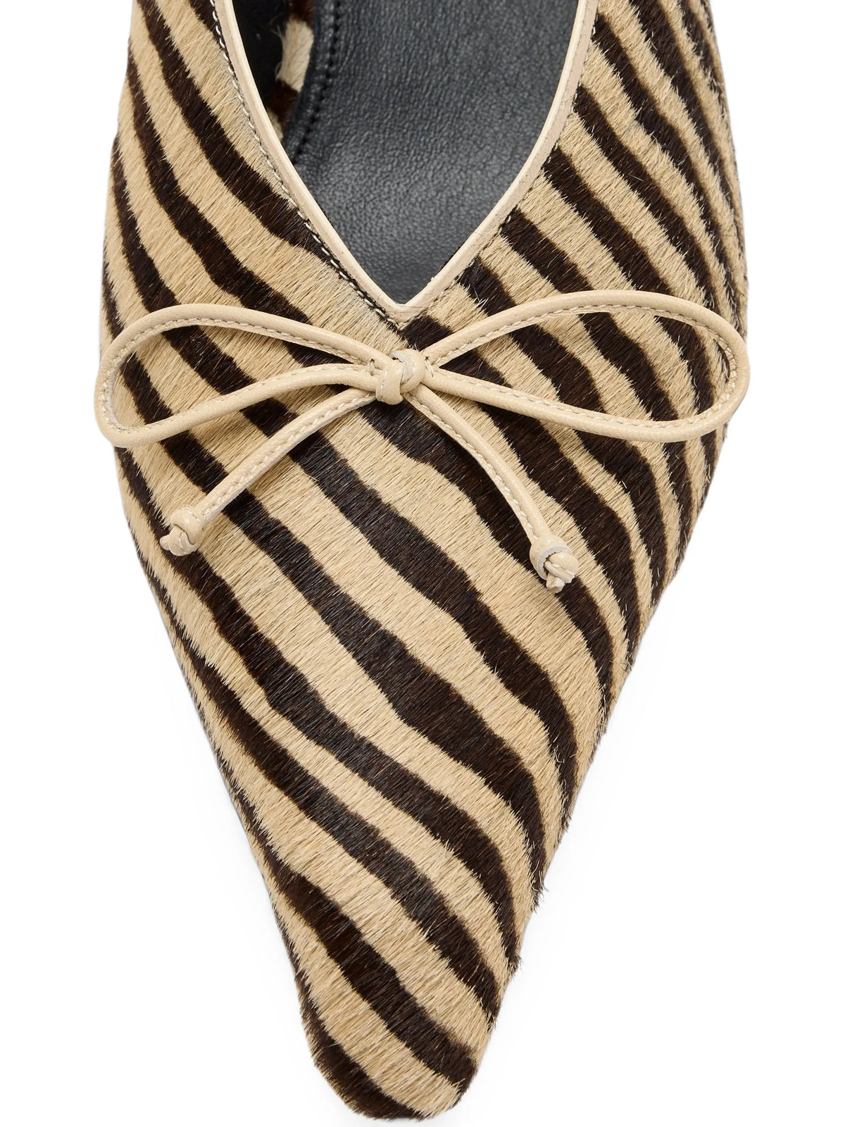zebra-print bow-detail pumps