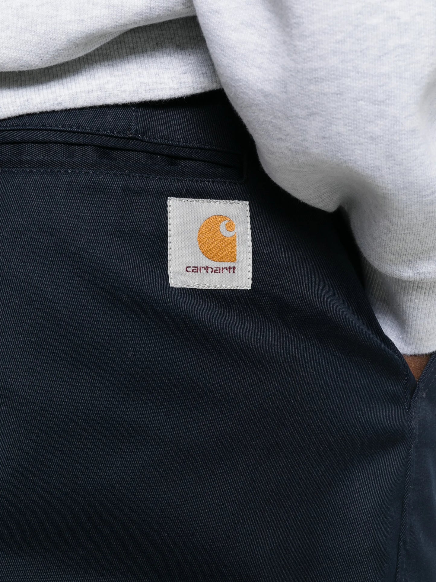 logo-patch straight-leg trousers