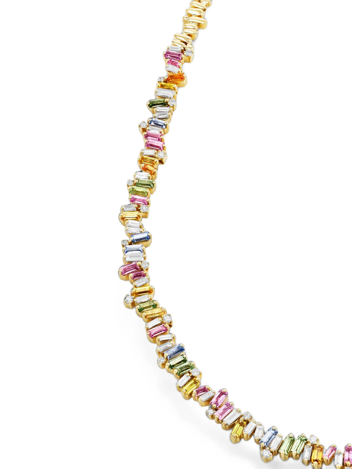 Bold Burst sapphire and diamond necklace