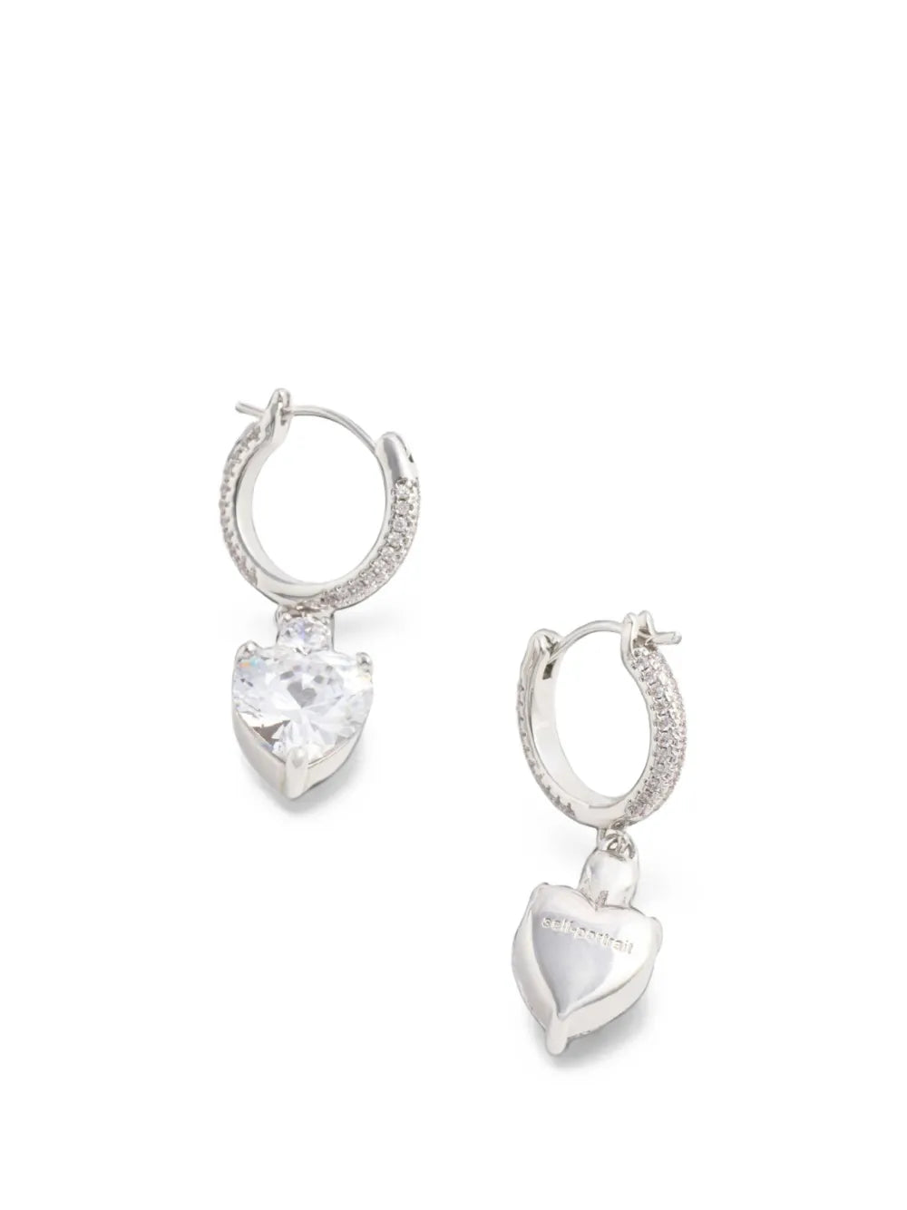 bow crystal earrings