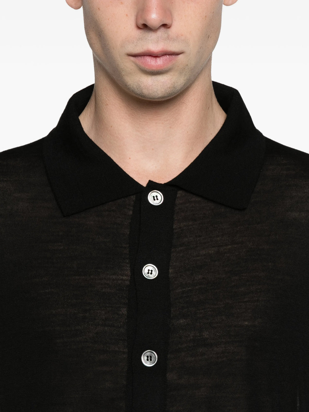 fall cardigan black superfine merino
