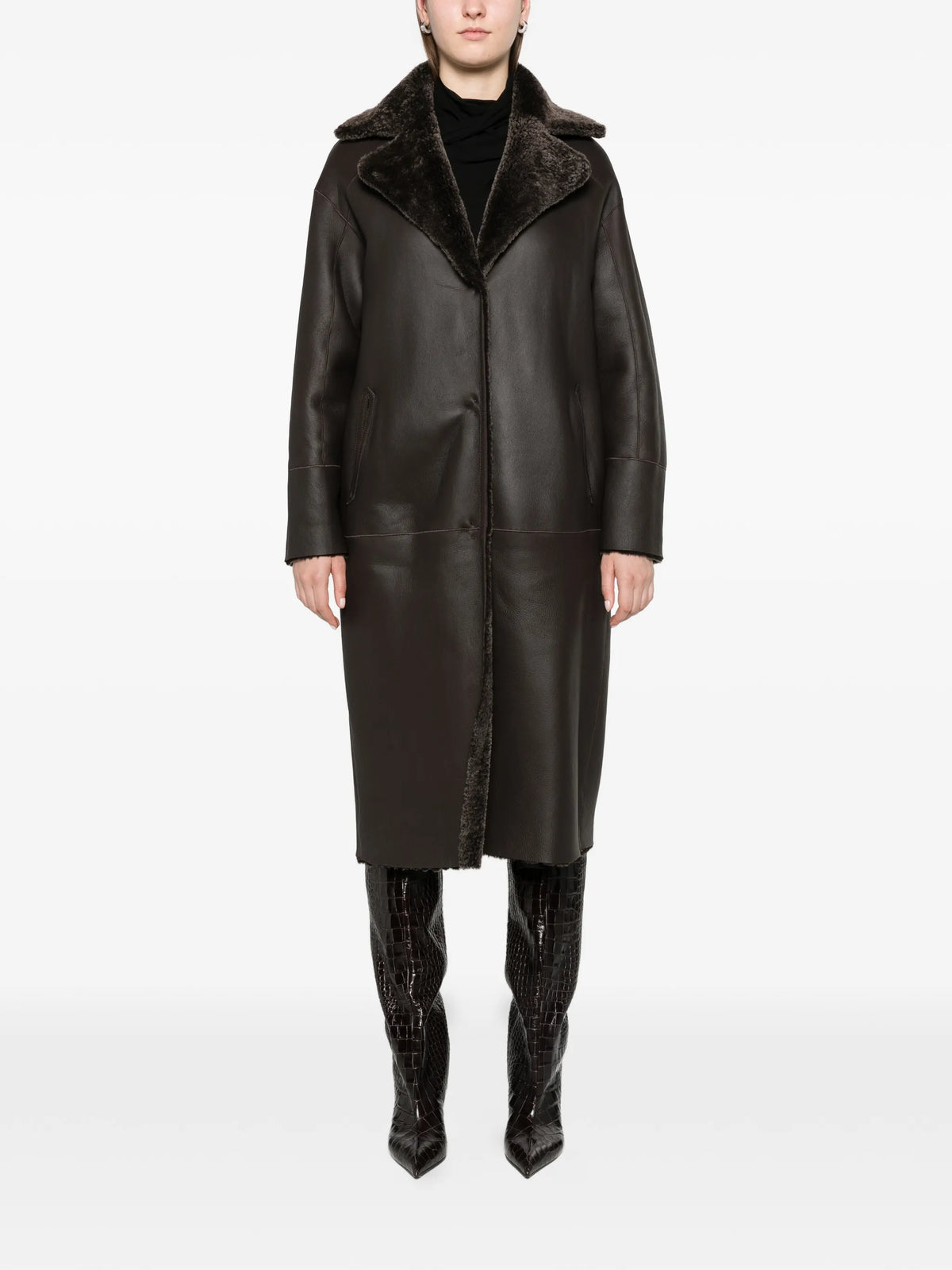 Ines faux-fur coat