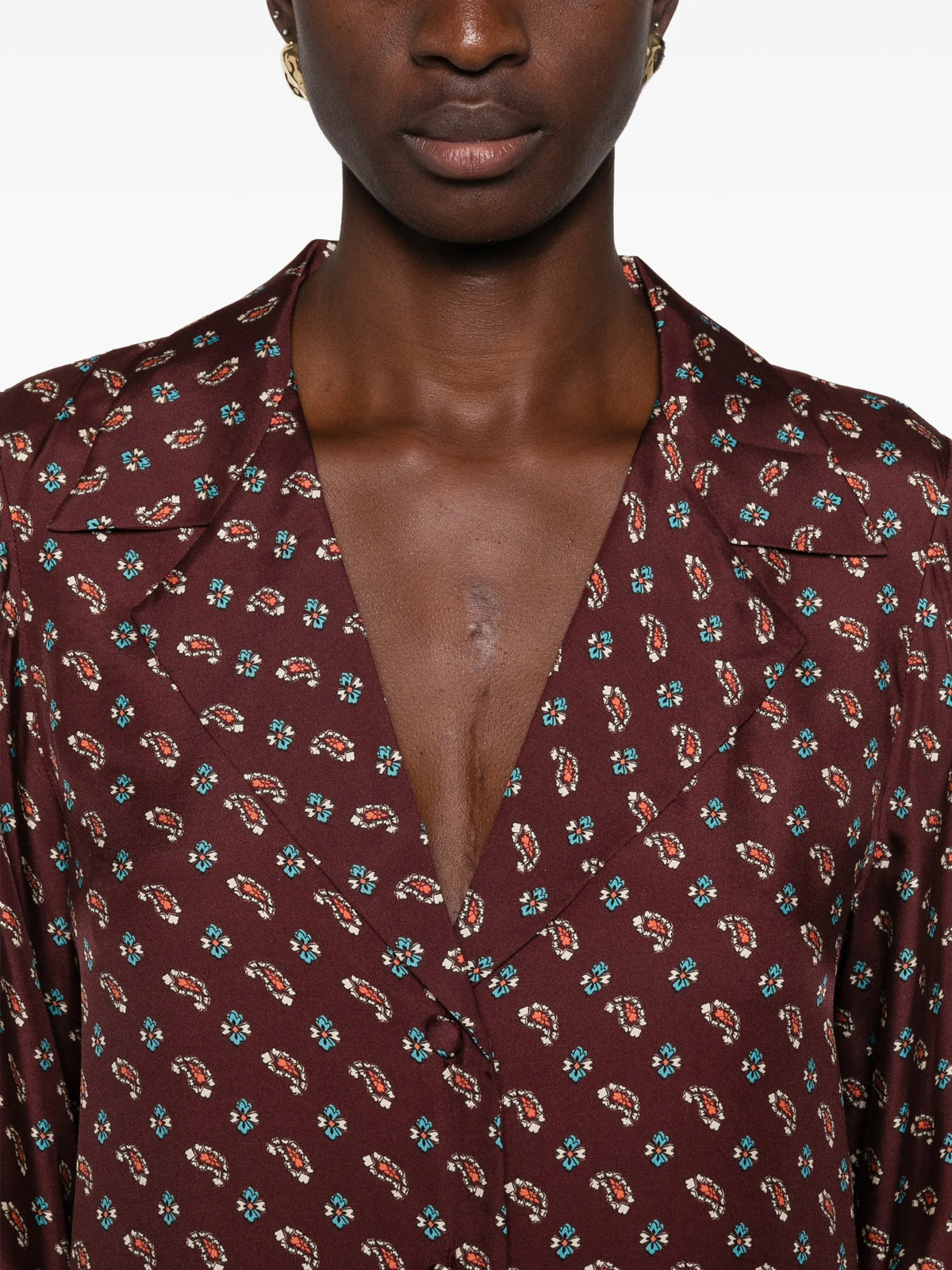 Rania paisley-print shirt