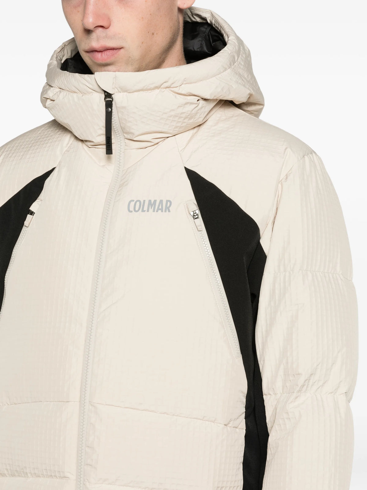 Ice padded ski jacket