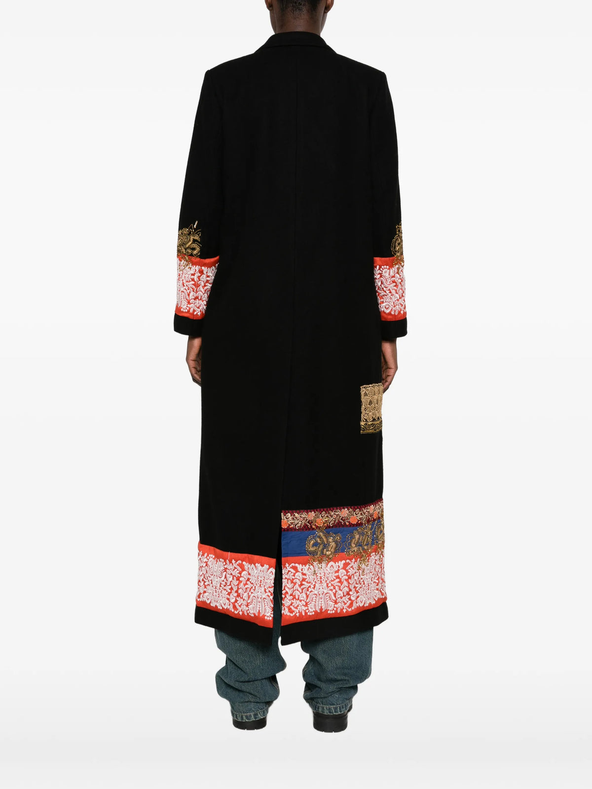 Richy embroidered wool coat